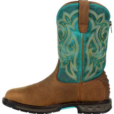 WOMEN'S GEORGIA BOOT CARBO-TEC LT STEEL TOE WATERPROOF PULL-ON BOOT - Image 4