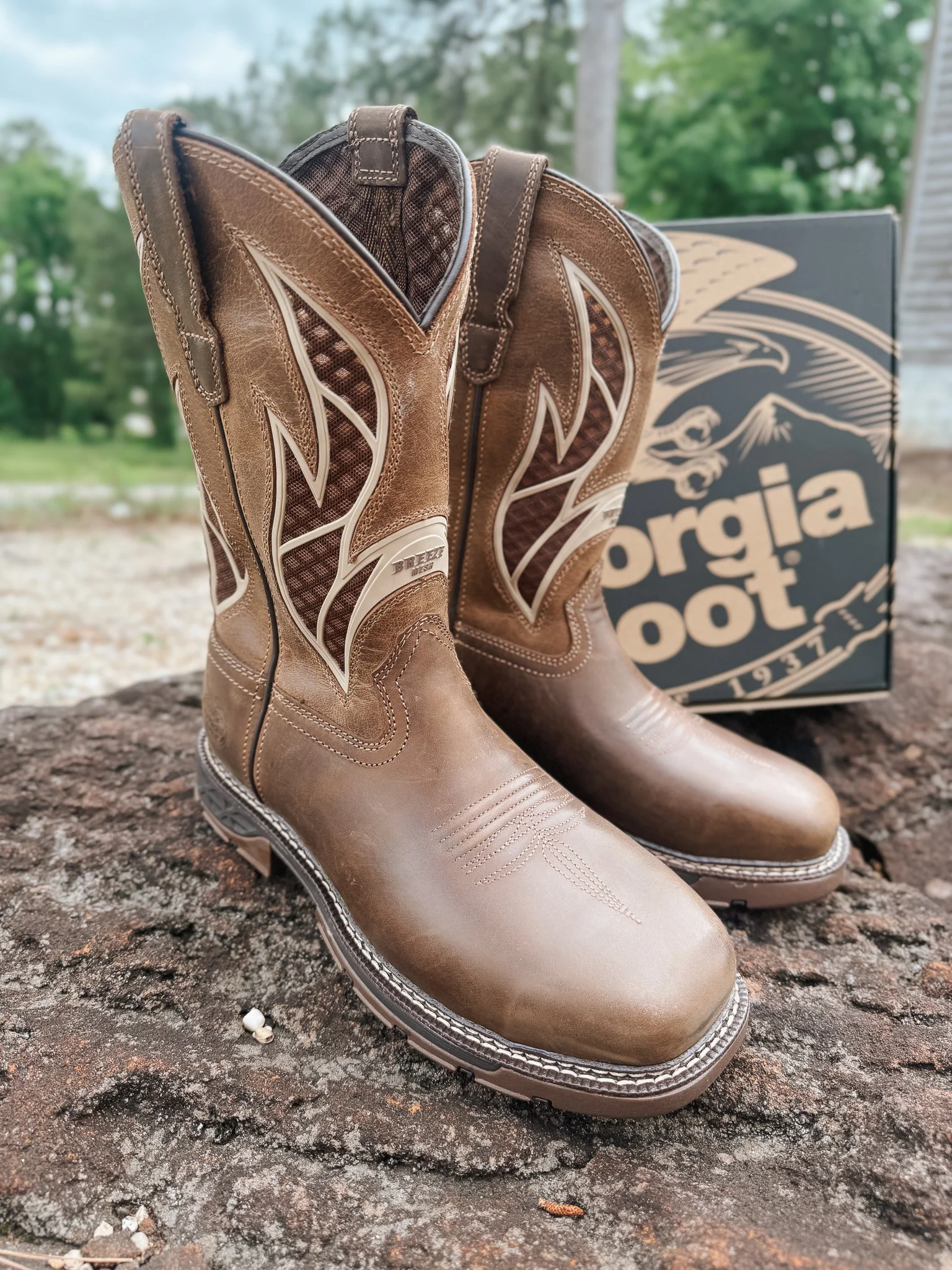 Men's Georgia Boot Carbo-Tec FLX Alloy Toe Pull-on with InsulKul™ Work Boot - Image 3