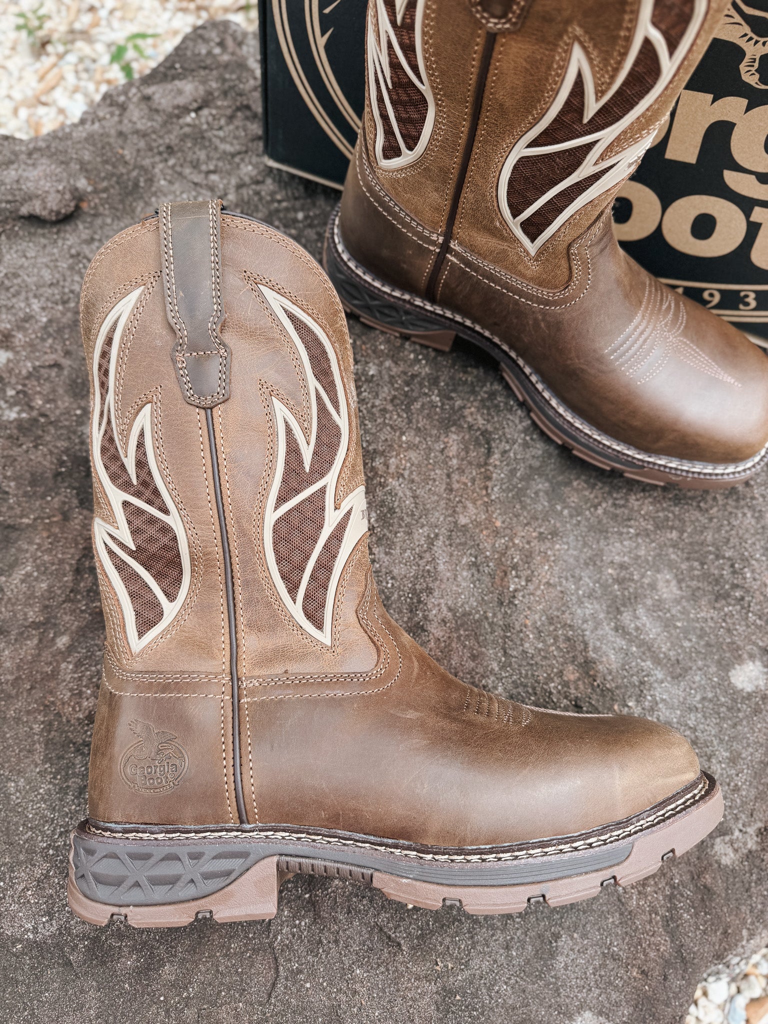 Men's Georgia Boot Carbo-Tec FLX Alloy Toe Pull-on with InsulKul™ Work Boot - Image 4