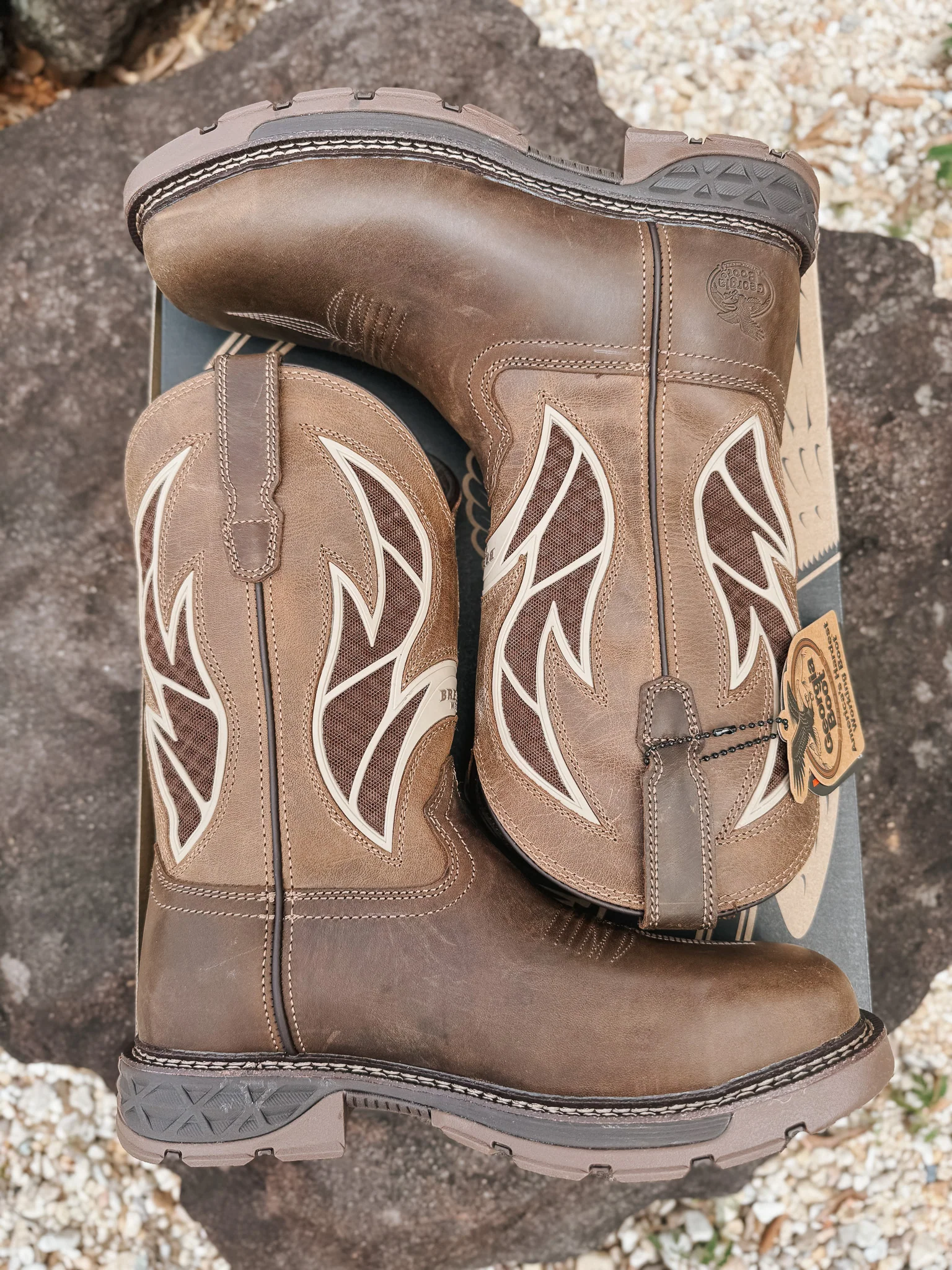 Men's Georgia Boot Carbo-Tec FLX Alloy Toe Pull-on with InsulKul™ Work Boot - Image 7