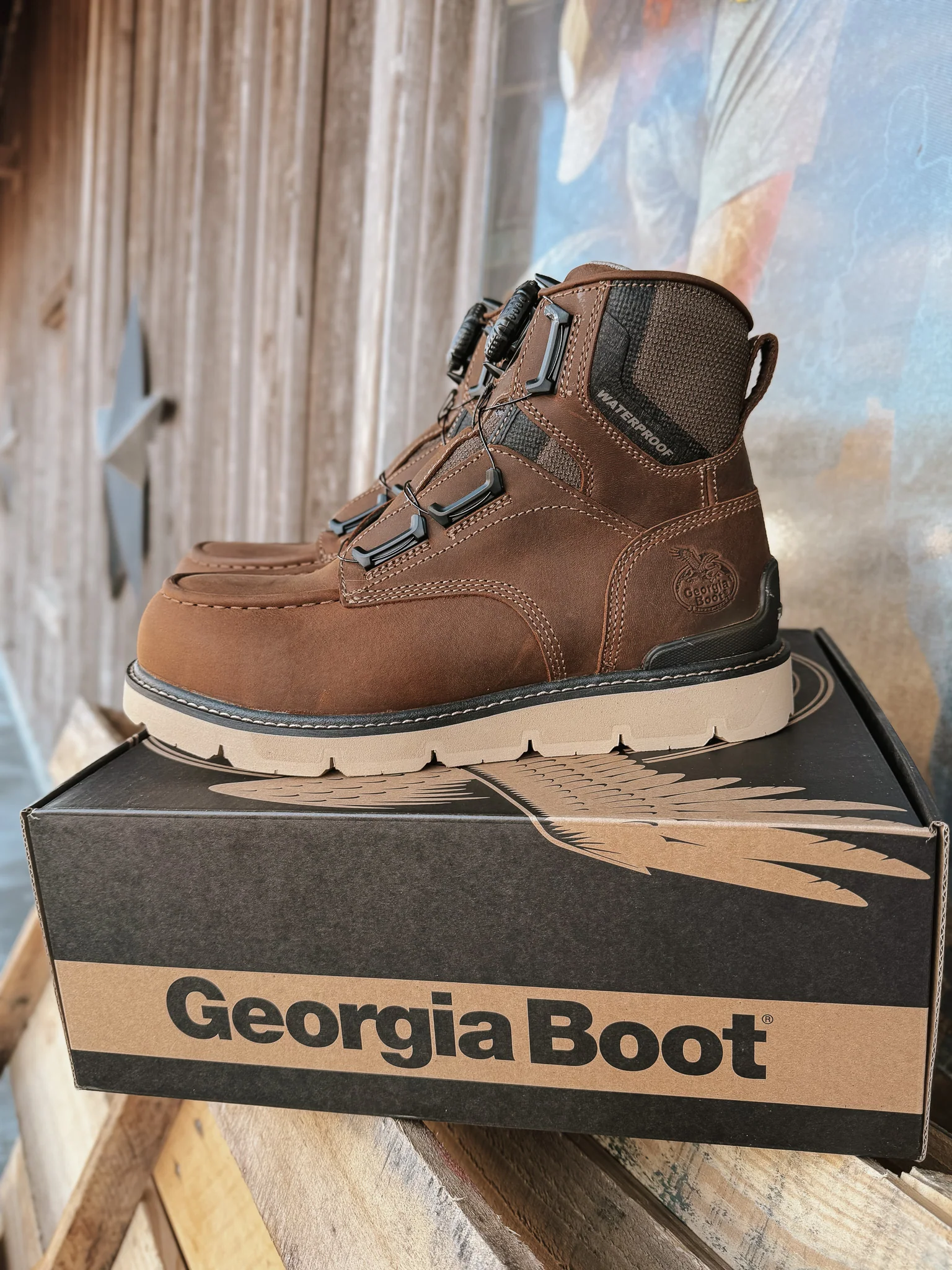 Men's Georgia 6" Carbon Flex BOA® Waterproof Carbon Moc Toe Work Boot - Image 3