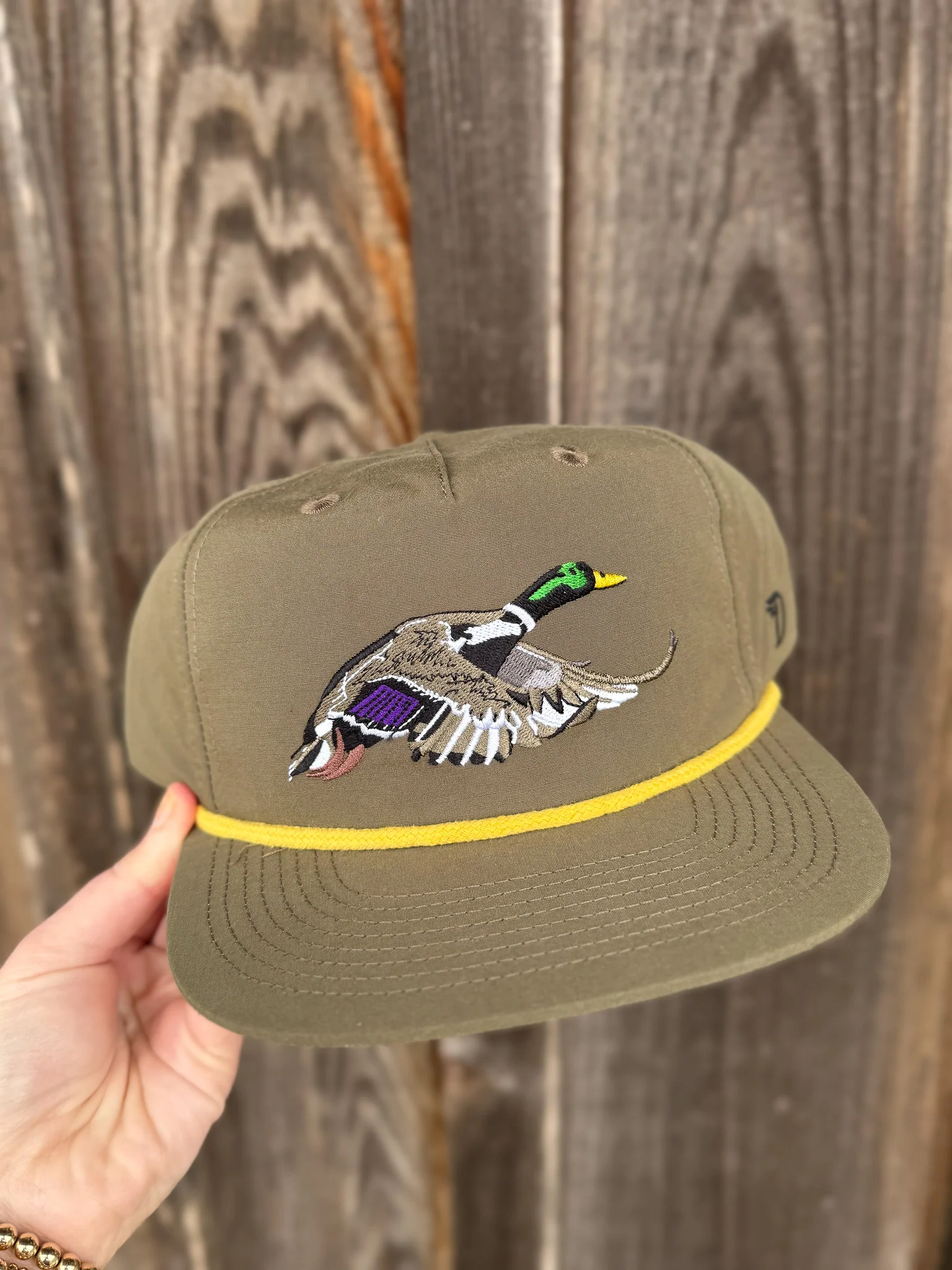 Men's Duck Camp Mallard Hat in Military Green - Image 11