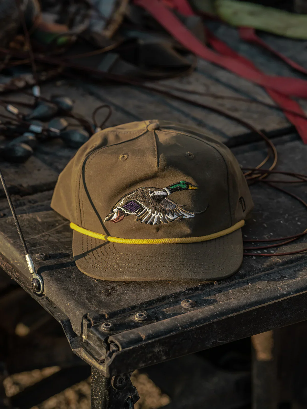 Men's Duck Camp Mallard Hat in Military Green - Image 4