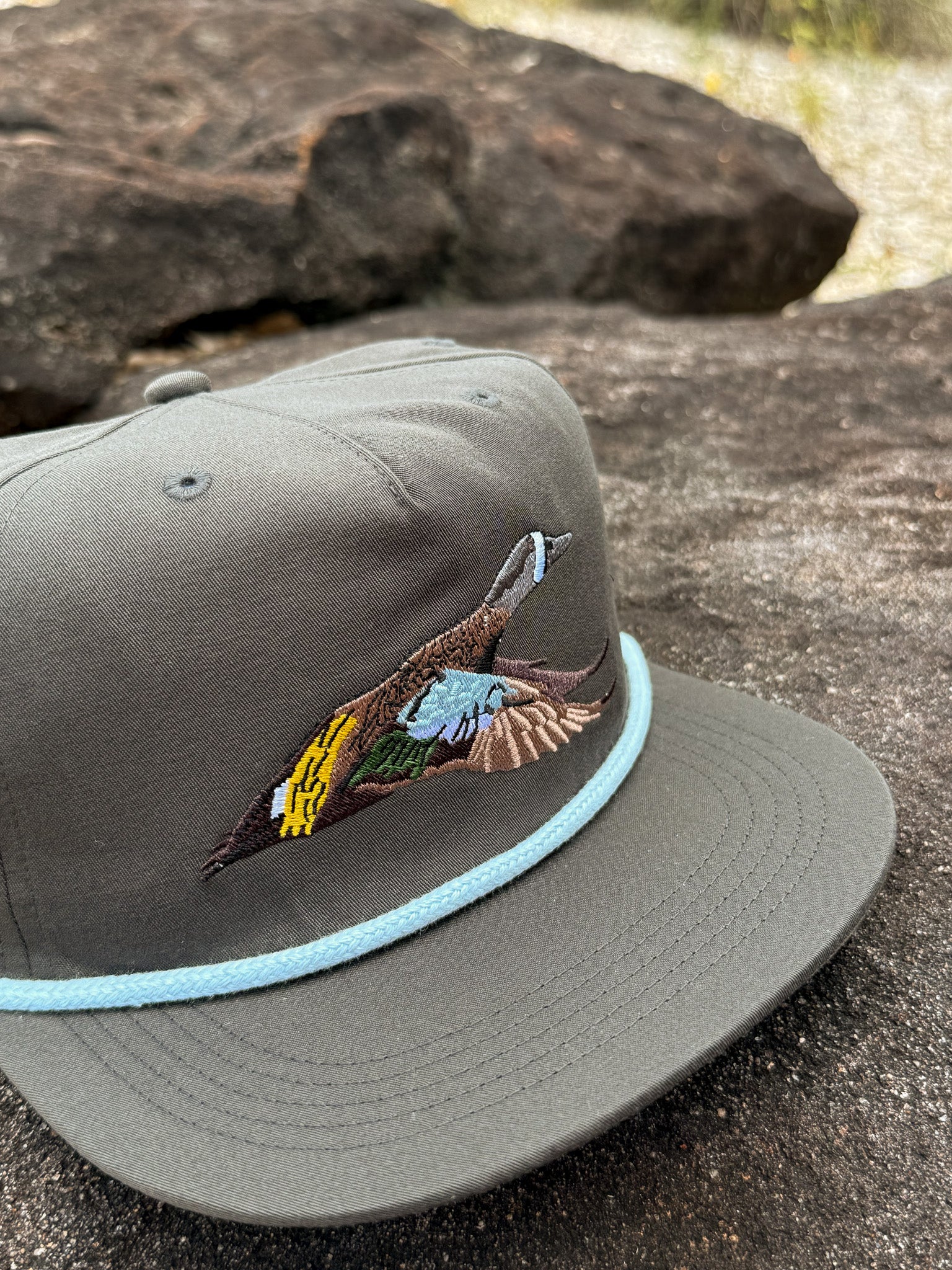 Men's Duck Camp Blue Winged Teal Raven Cap - Image 2