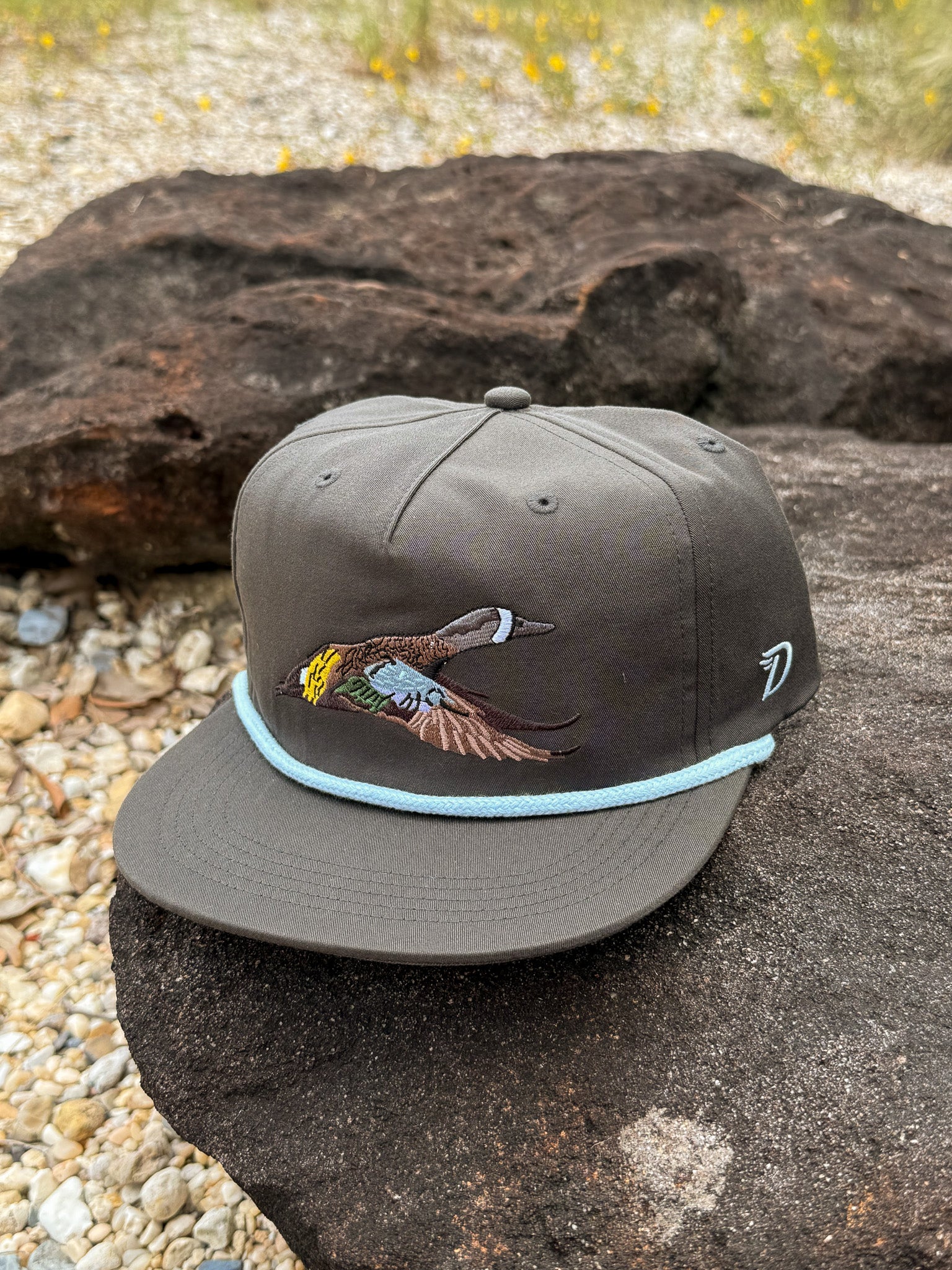 Men's Duck Camp Blue Winged Teal Raven Cap - Image 3