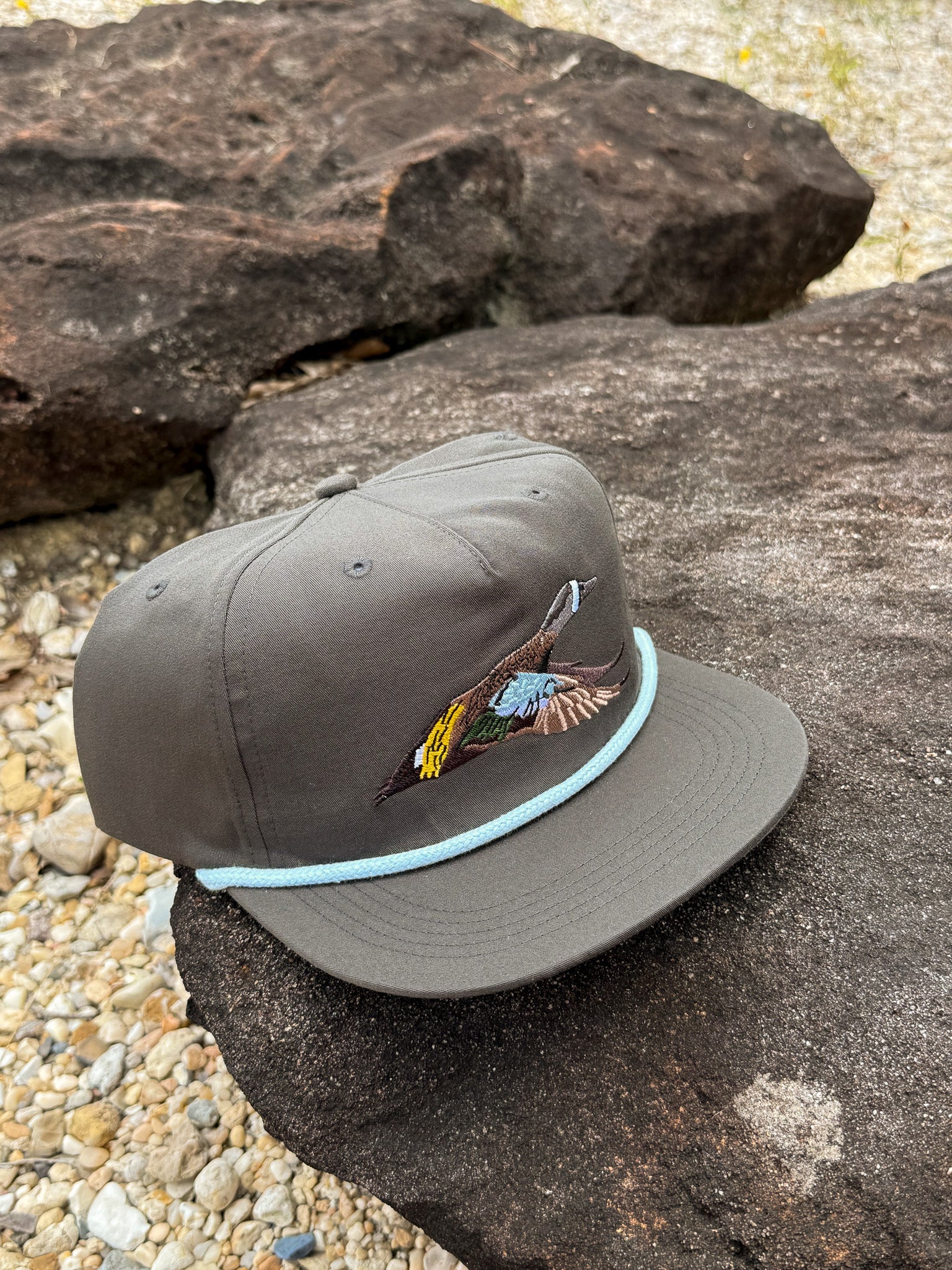 Men's Duck Camp Blue Winged Teal Raven Cap - Image 4