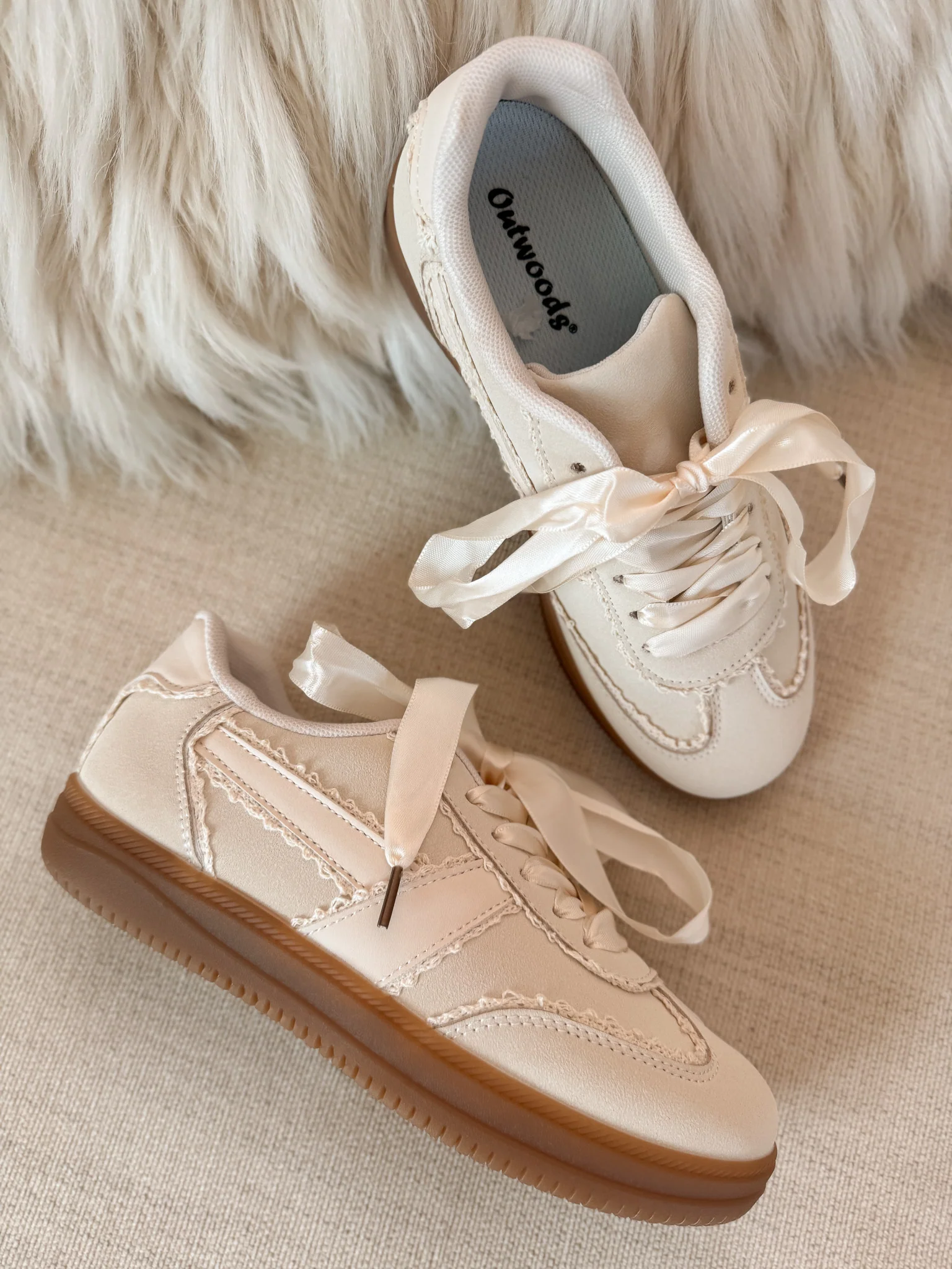 Step Ahead Sneakers in Cream - Image 5
