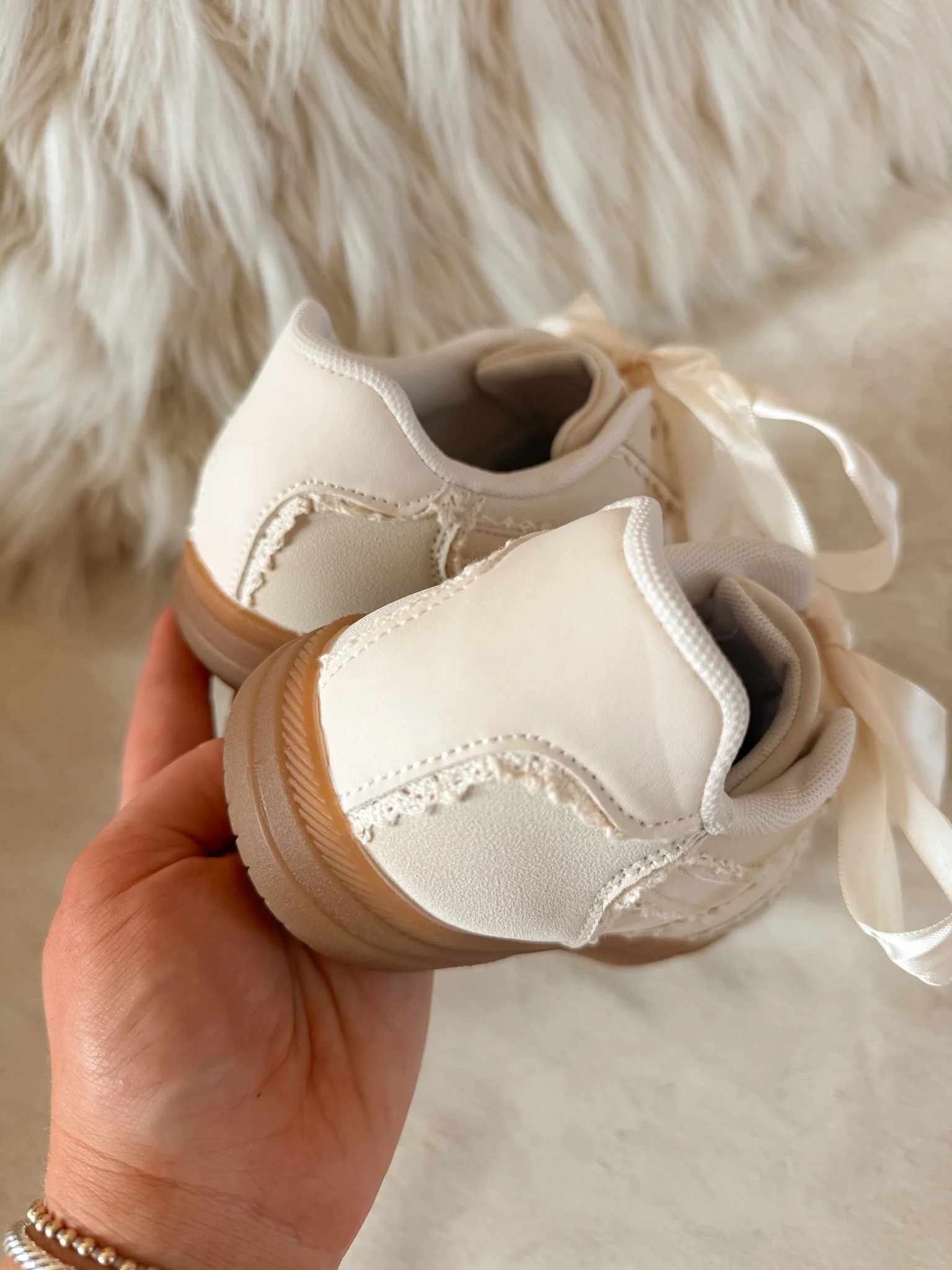 Step Ahead Sneakers in Cream - Image 7