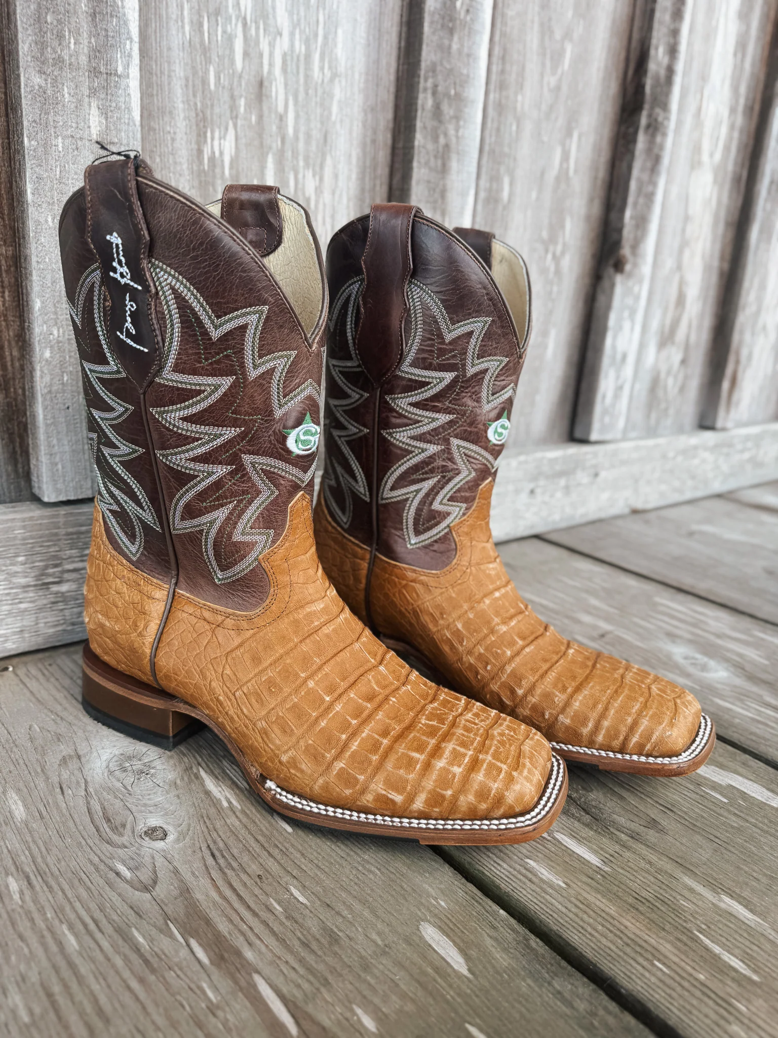 Men's Justin San Antone 11" Caiman Boots - Image 6