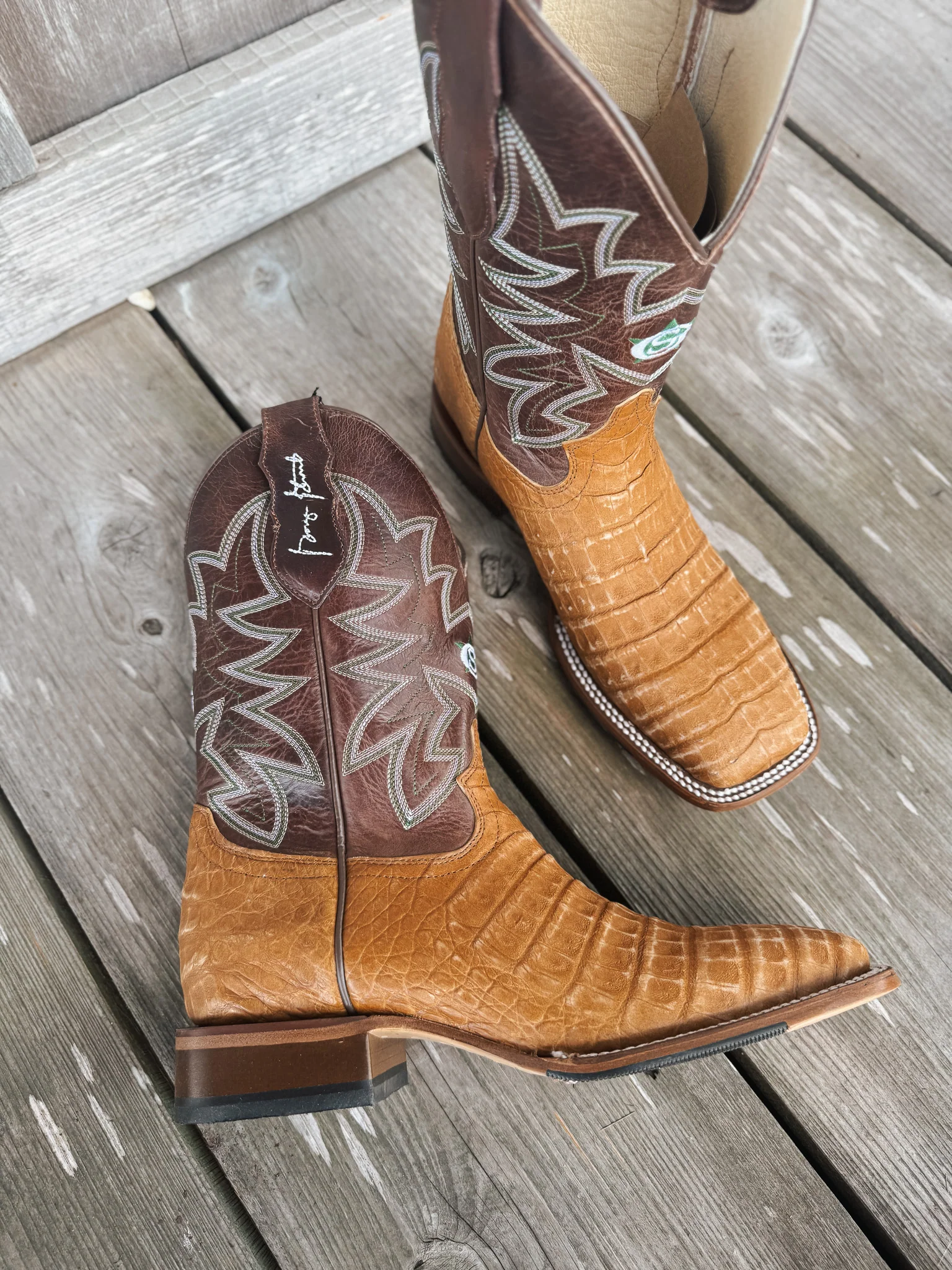 Men's Justin San Antone 11" Caiman Boots - Image 8