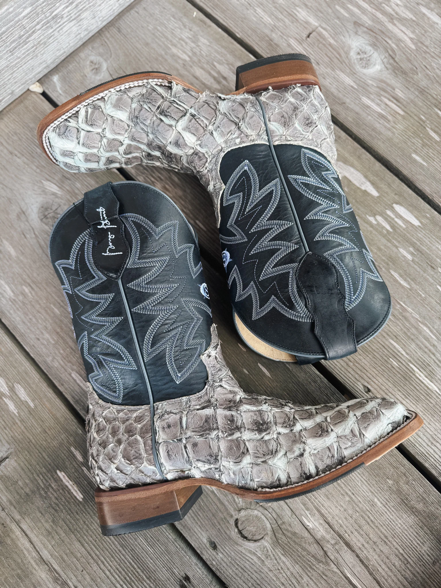 Men's Justin Ocean View 11" Pirarucu Boots - Image 3