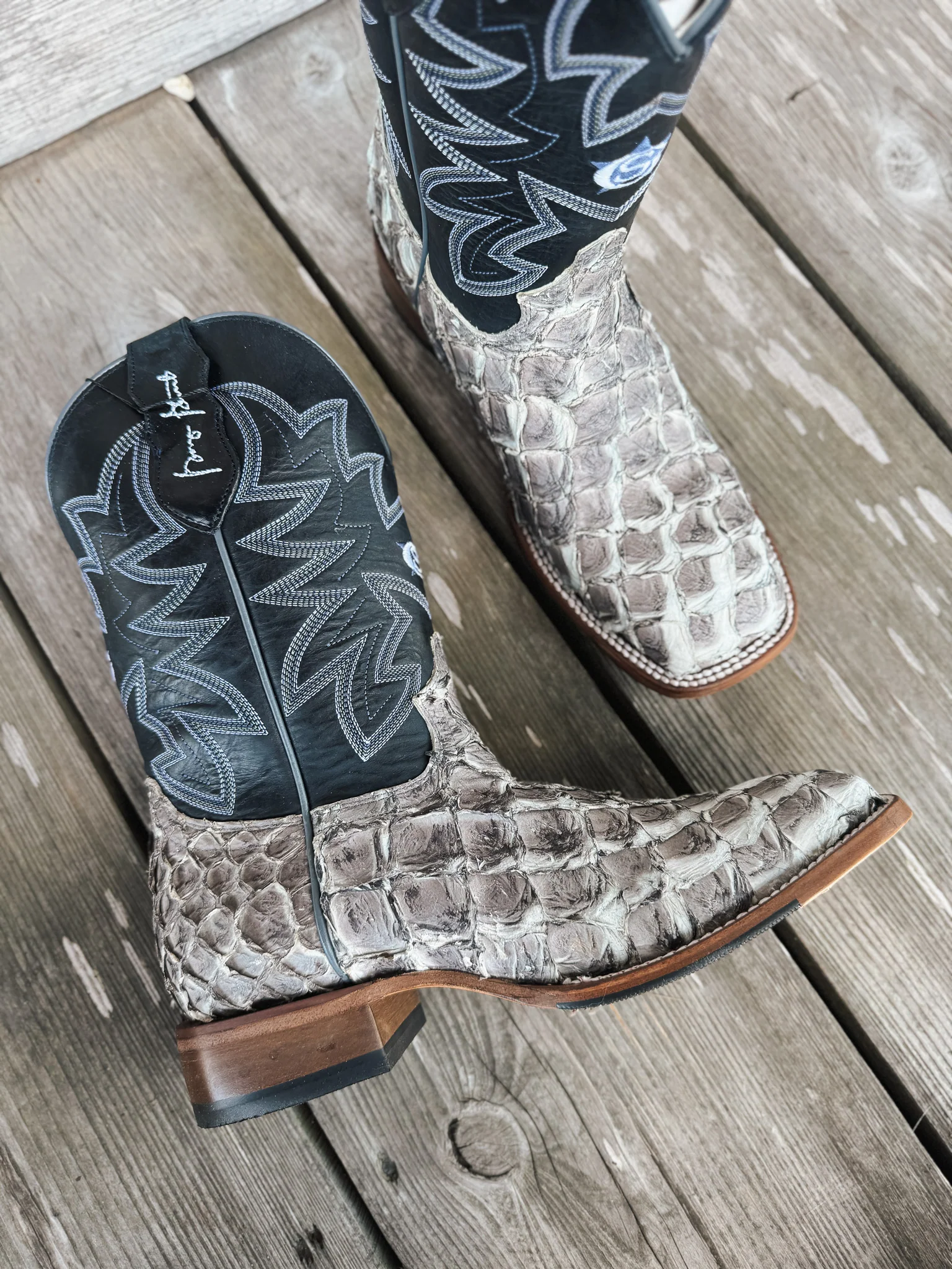 Men's Justin Ocean View 11" Pirarucu Boots - Image 8