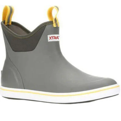 MEN'S XTRATUF 6IN ANKLE DECK BOOT IN GREY - Image 5