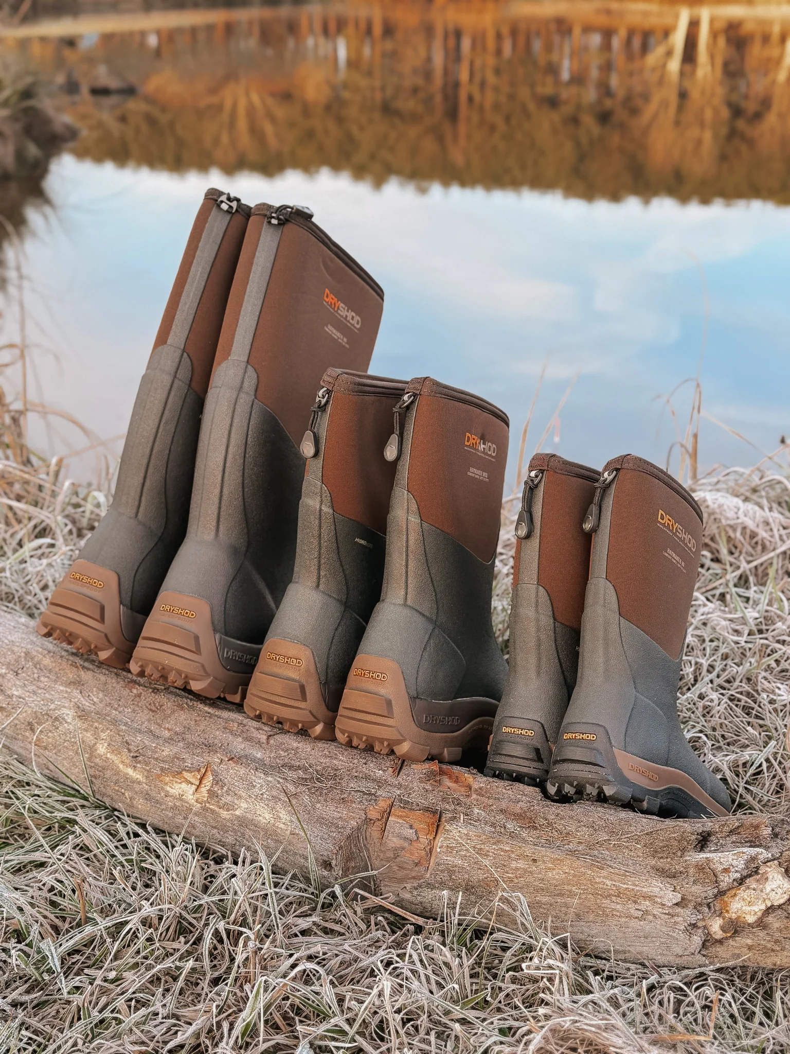 YOUTH HAYMAKER HI BROWN/ORANGE BOOTS - Image 6