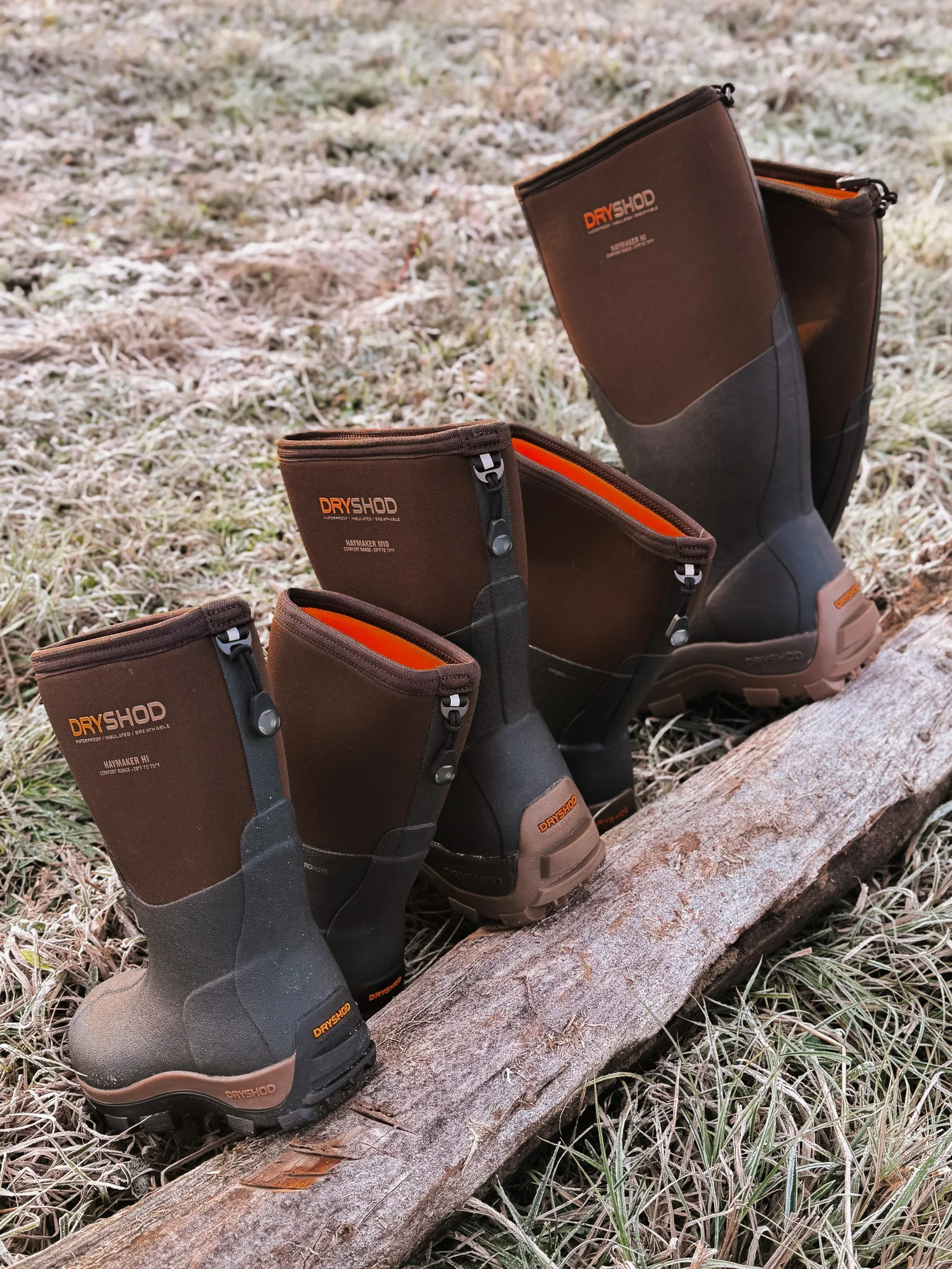 YOUTH HAYMAKER HI BROWN/ORANGE BOOTS - Image 8