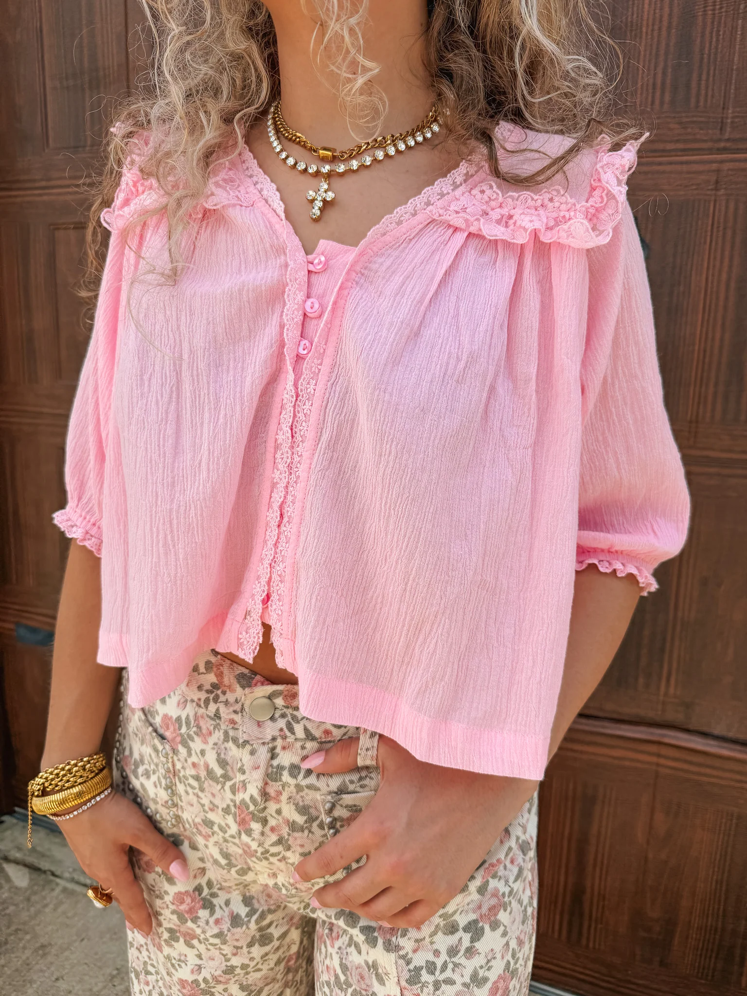 Timeless Classic Top in Pink - Image 7