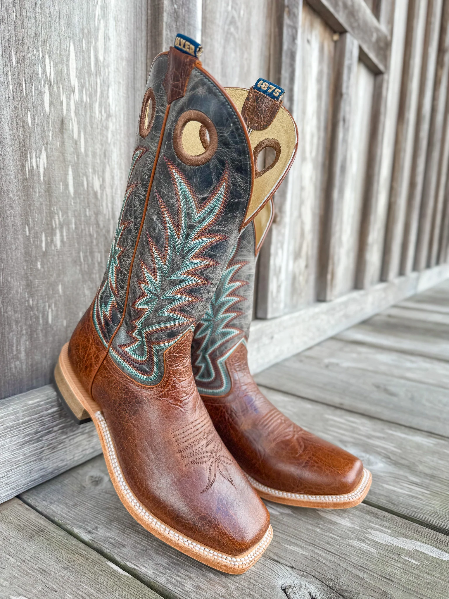 Men's Hyer Walton Slate Grey Goat Boots - Image 2