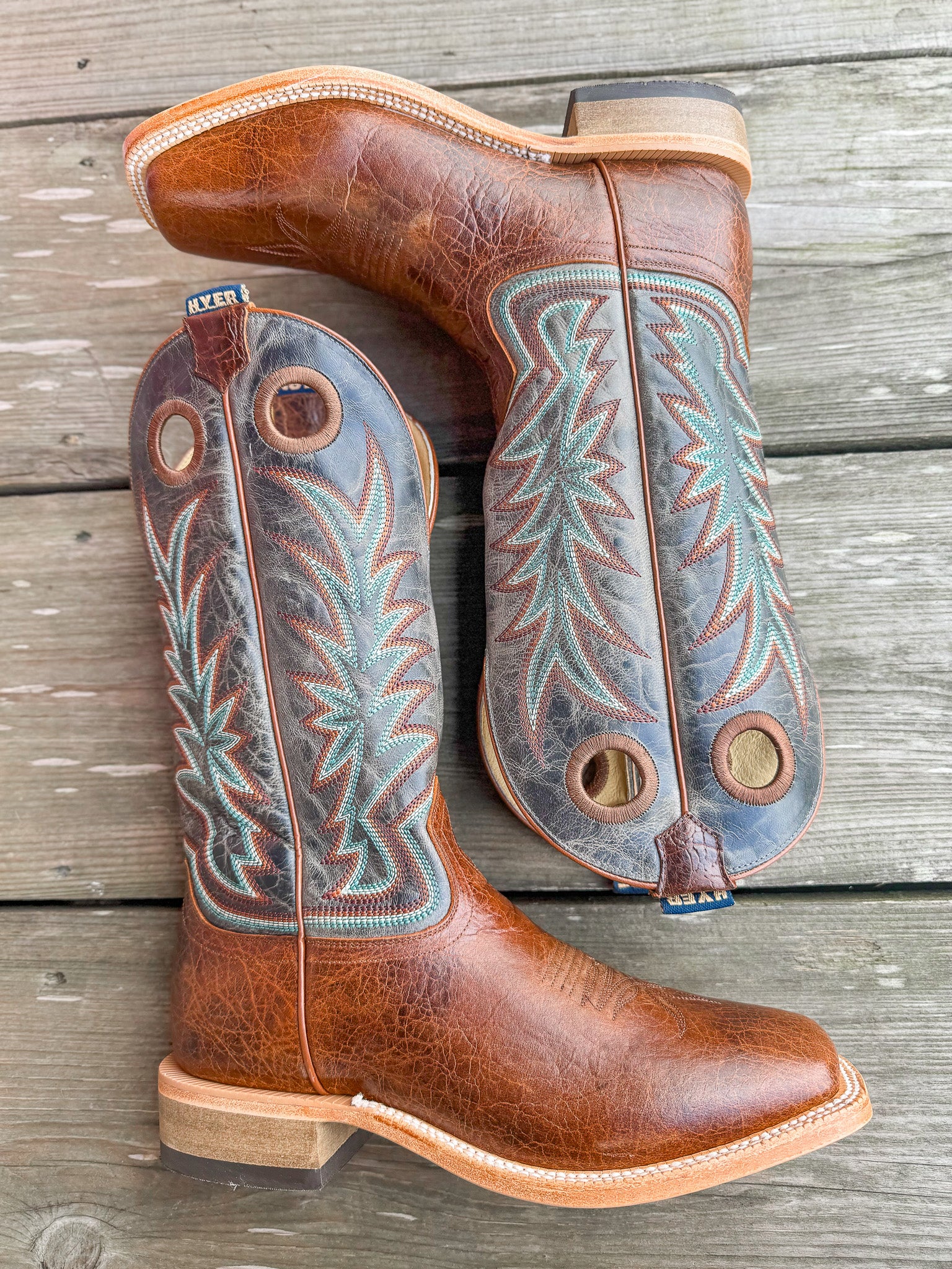 Men's Hyer Walton Slate Grey Goat Boots - Image 5