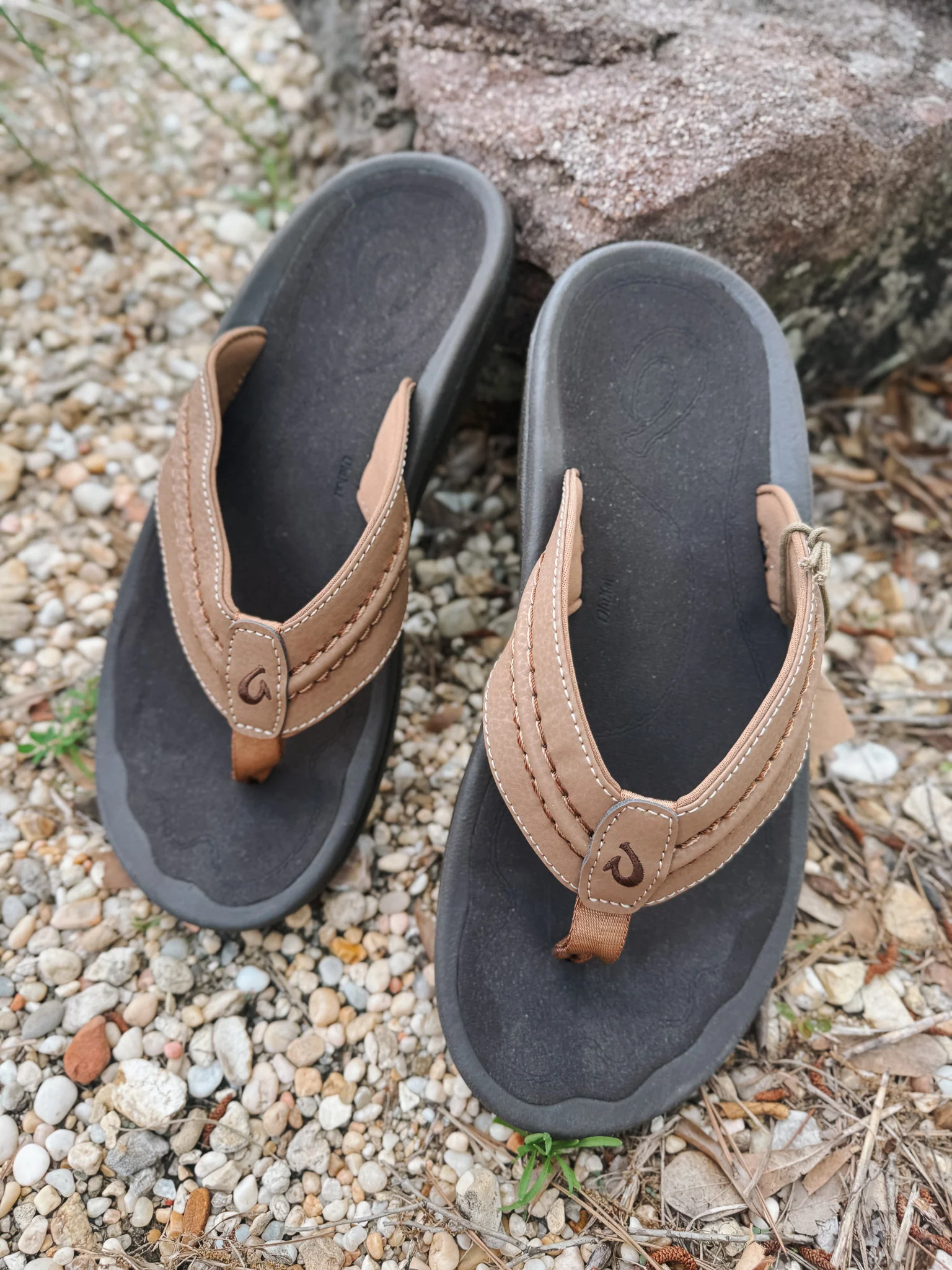 Men's Olukai Hokua Tan Sandals - Image 7