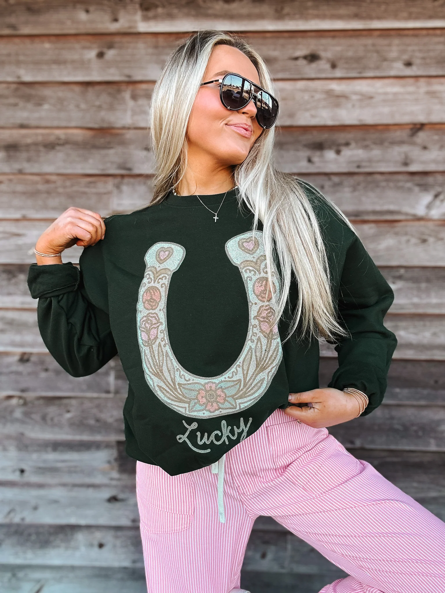 Lucky Horseshoe Sweatshirt - Image 3