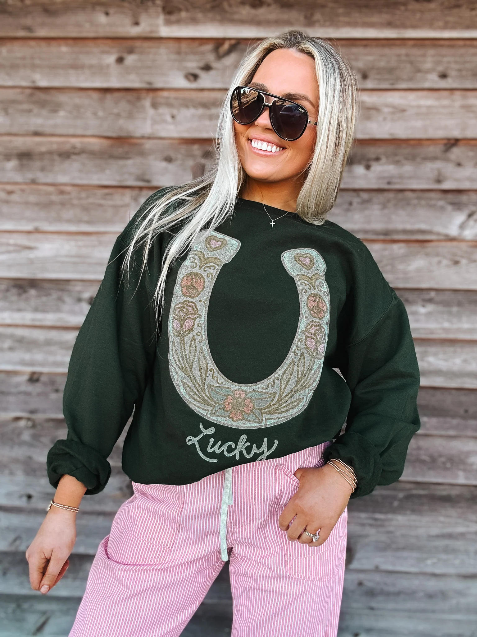 Lucky Horseshoe Sweatshirt - Image 4