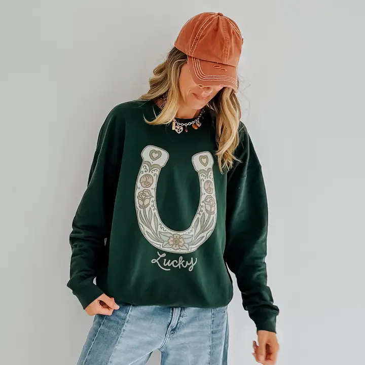 Lucky Horseshoe Sweatshirt - Image 5