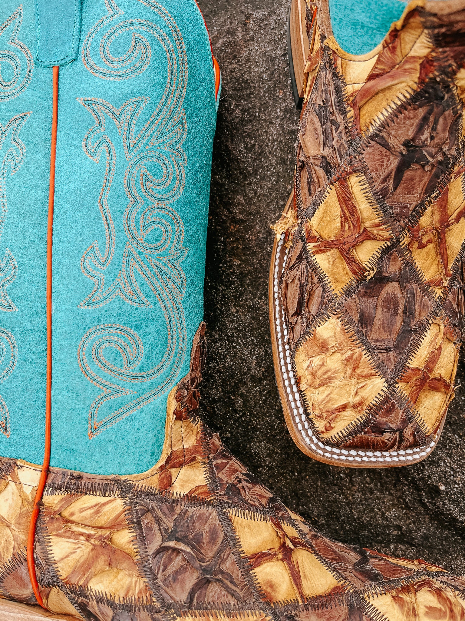 Men's Horse Power Patchwork Big Bass Cowboy Boots - Image 3