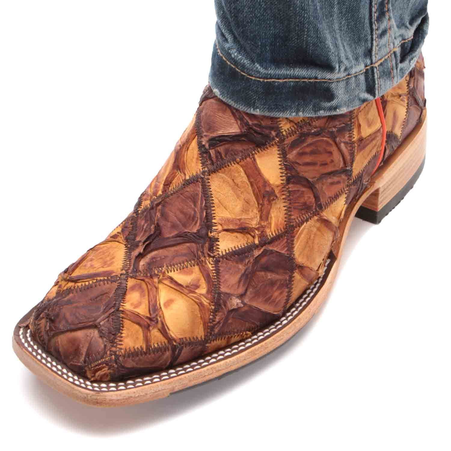Men's Horse Power Patchwork Big Bass Cowboy Boots - Image 6