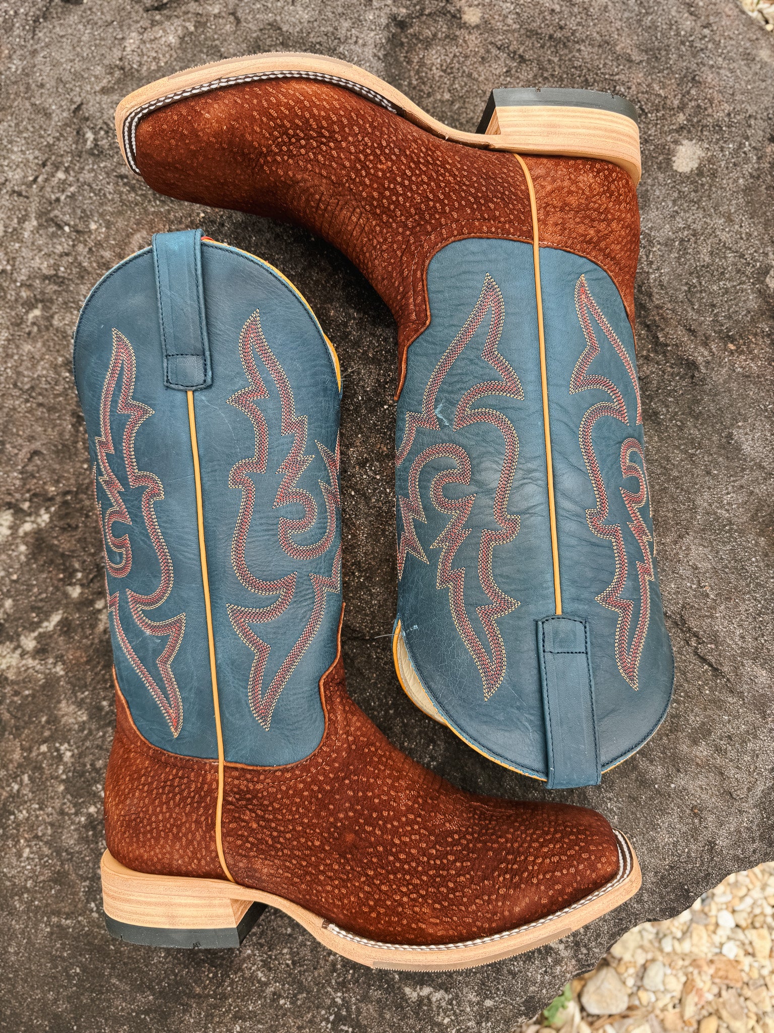 Men's Horse Power Top Hand Collection Rust Carpincho Western Boots - Image 10