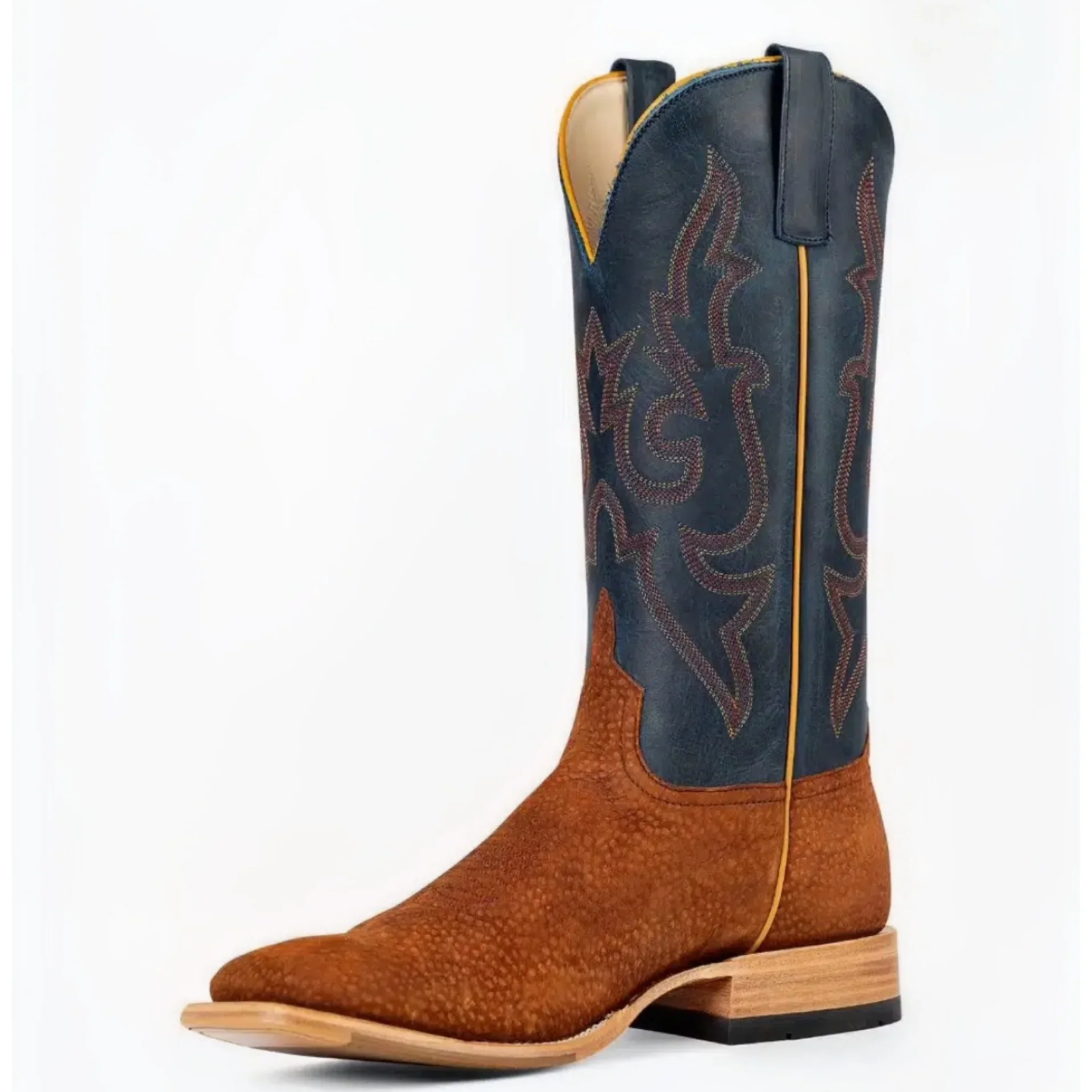 Men's Horse Power Top Hand Collection Rust Carpincho Western Boots - Image 11