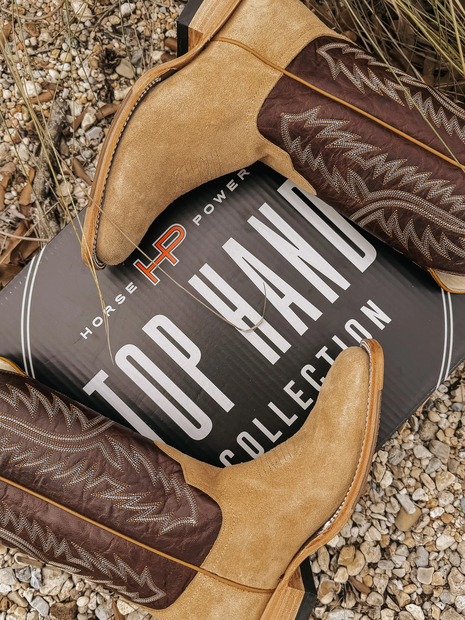 Men's Horse Power Top Hand Tan Crazyhorse Rough Out Boots - Image 2
