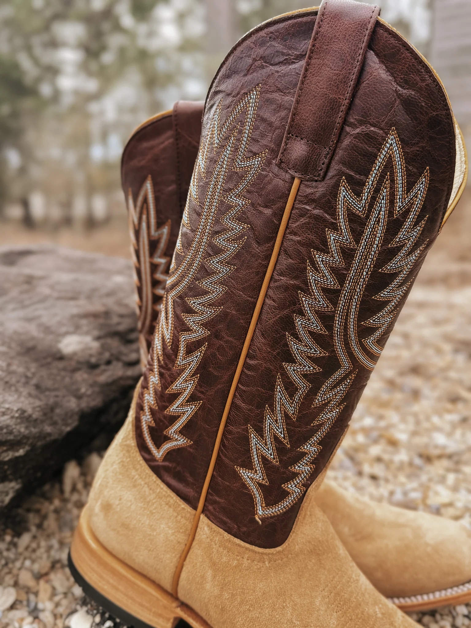 Men's Horse Power Top Hand Tan Crazyhorse Rough Out Boots - Image 4