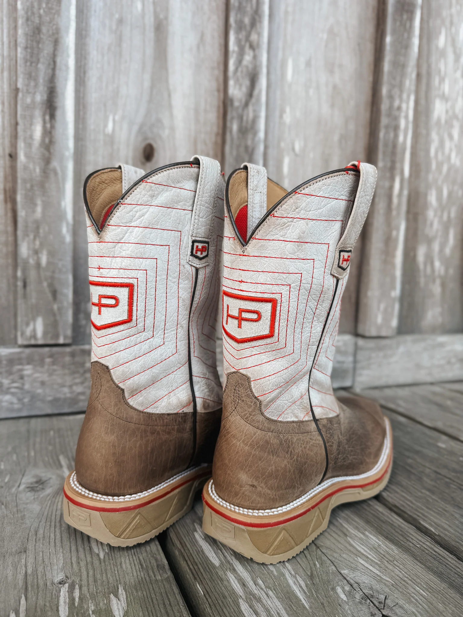 Men's Horse Power Earth Distressed Bison Steel Toe Work Boots - Image 7