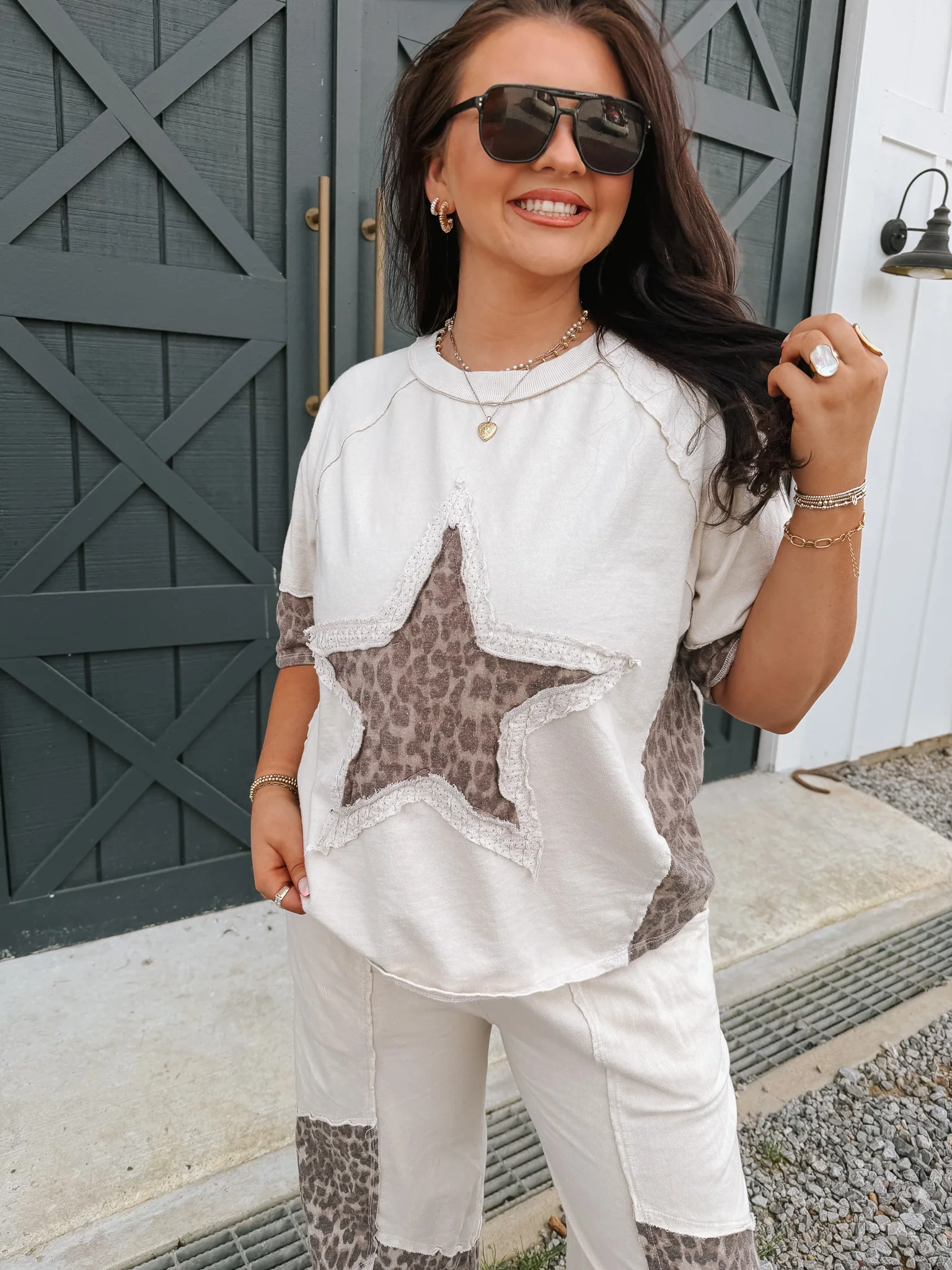 Urban Edit Leopard Star Top - Image 2