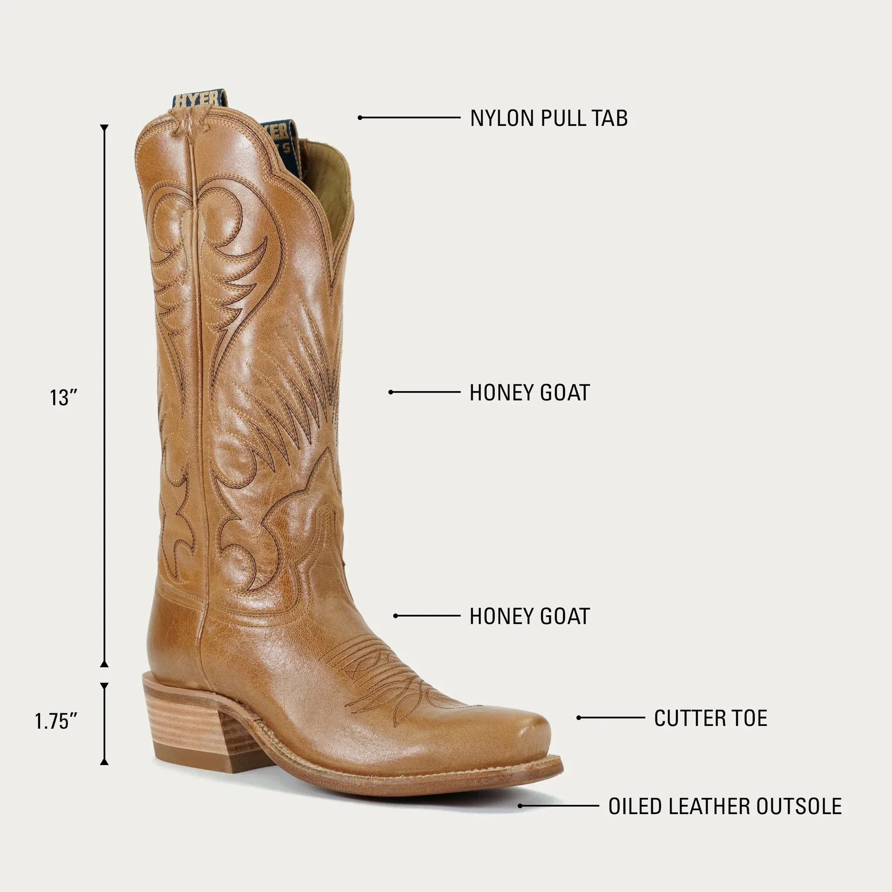 Women's Hyer Leawood Honey Mestizo Boots - Image 11