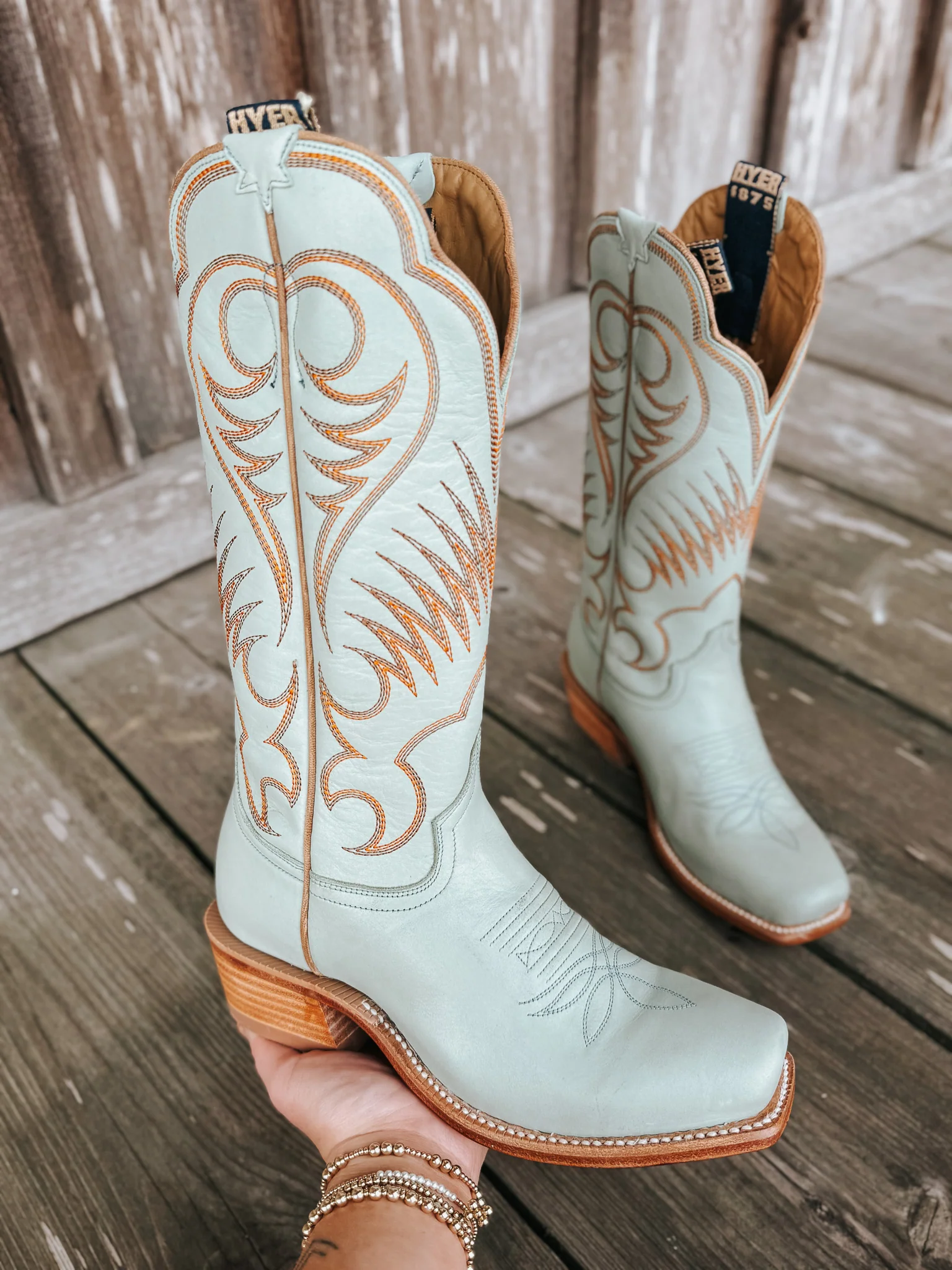 Women's Hyer Leawood Robin's Egg Boots - Image 10