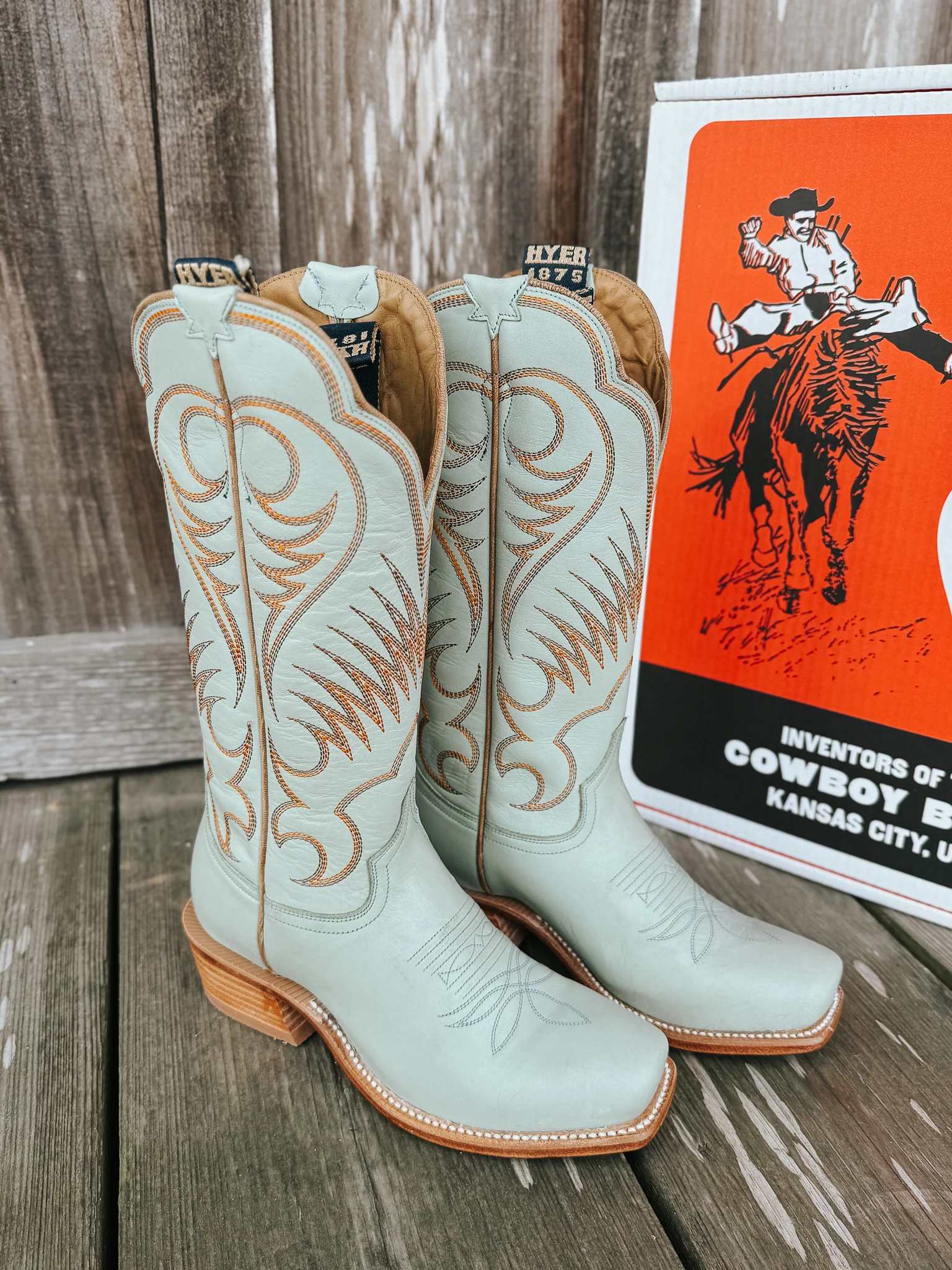 Women's Hyer Leawood Robin's Egg Boots - Image 17