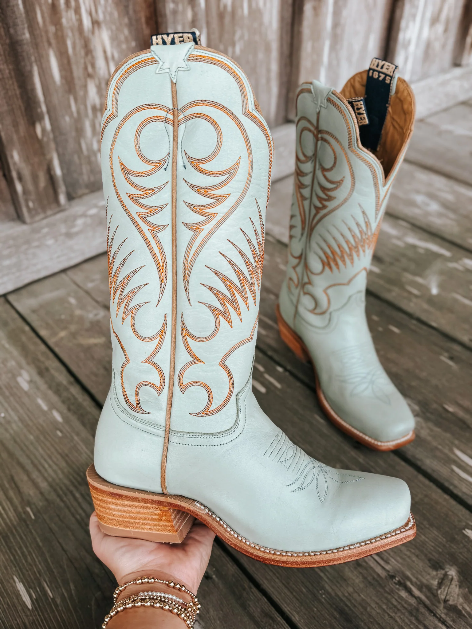 Women's Hyer Leawood Robin's Egg Boots - Image 3