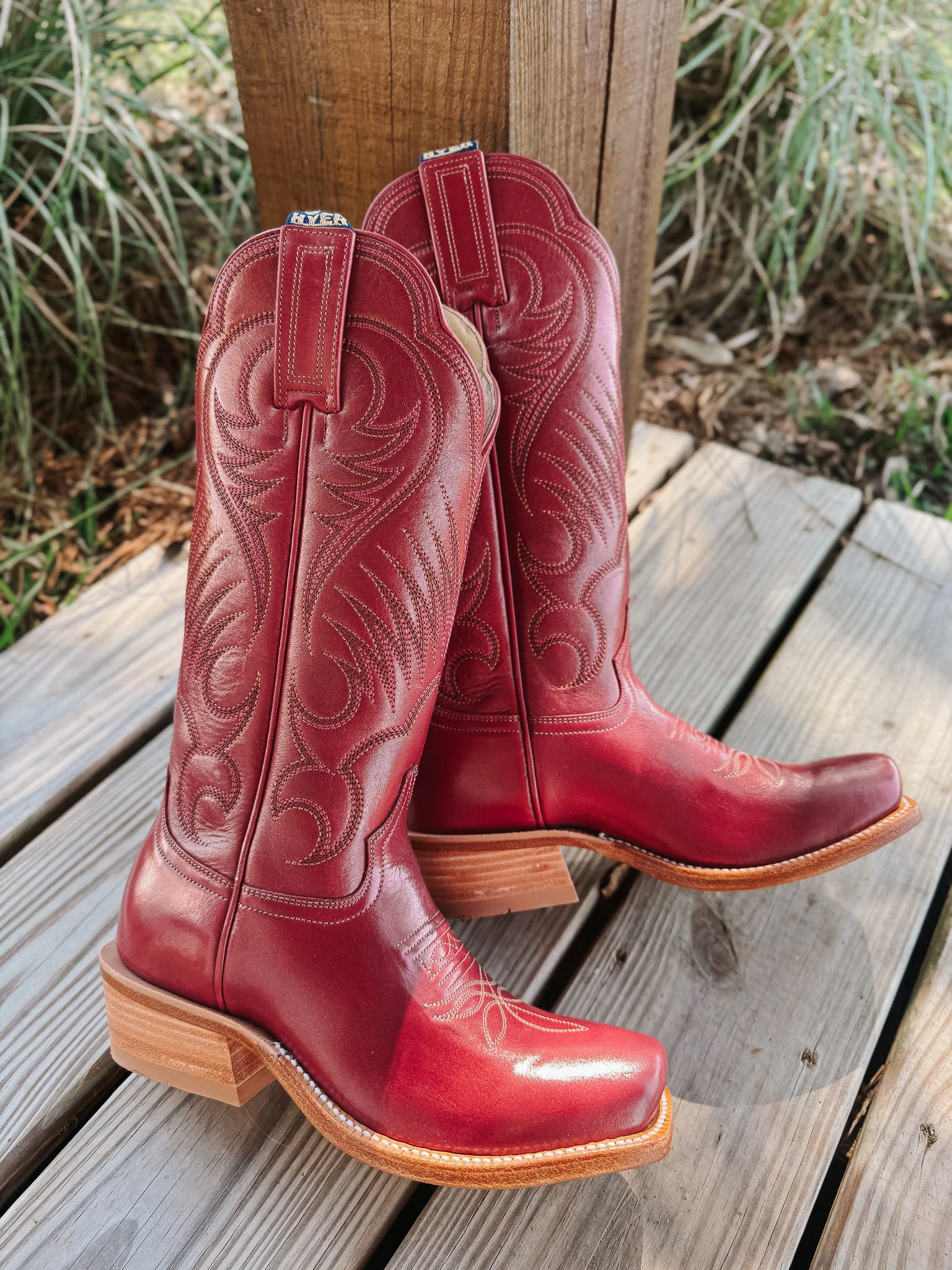 Women's Hyer 13" Leawood Red Boots - Image 2