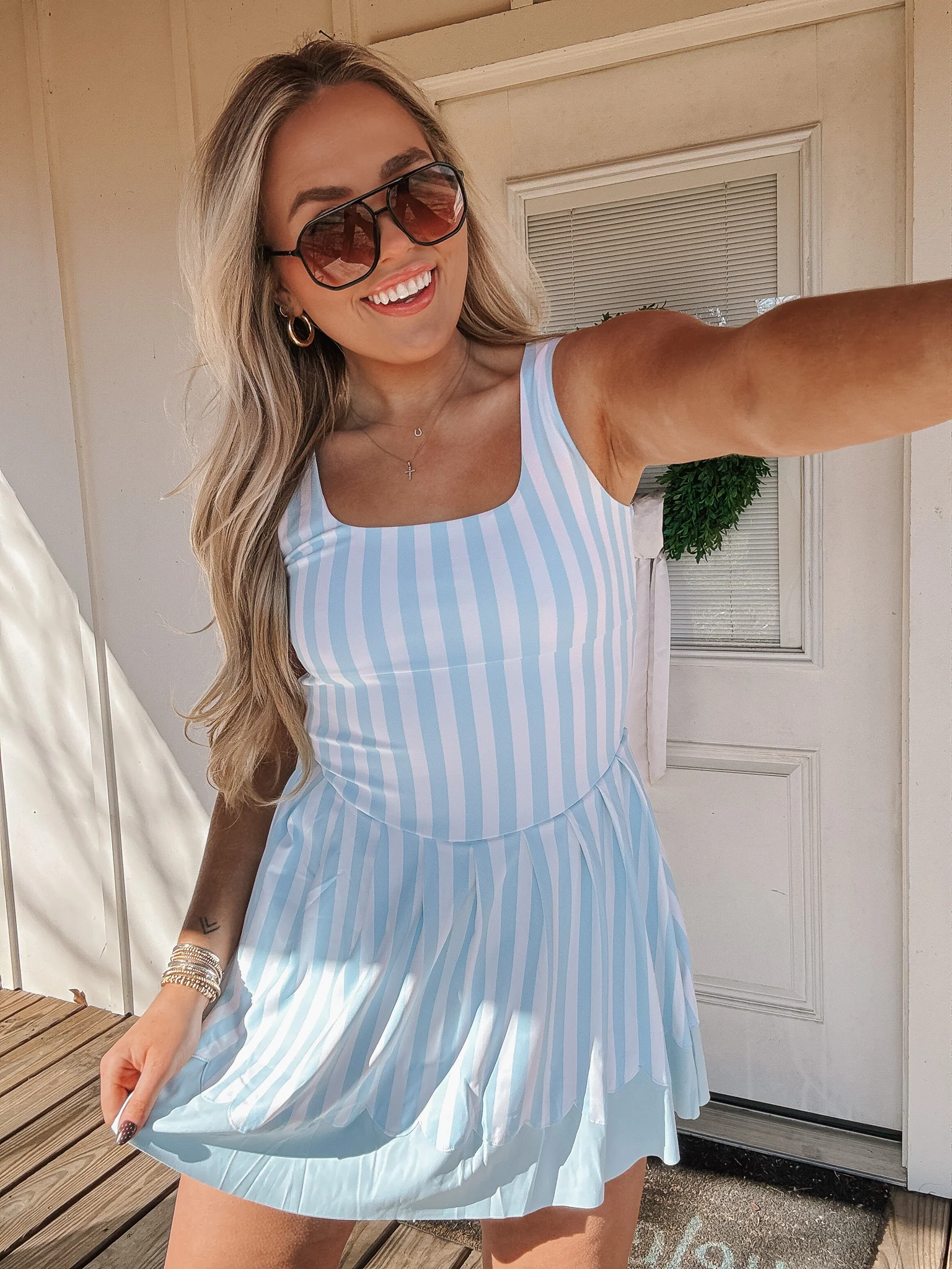 Sweet on Stripes Romper Dress - Image 4