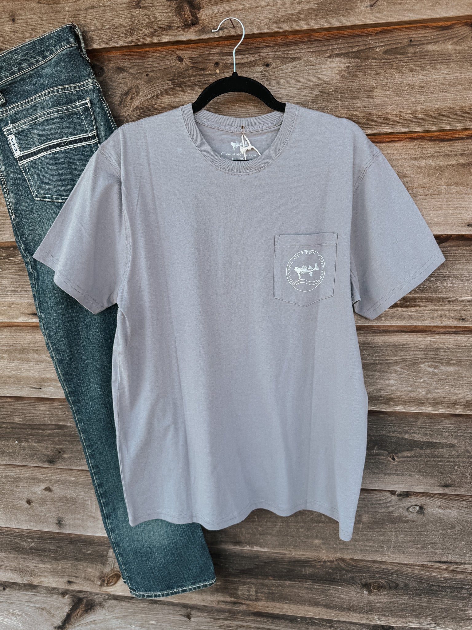 Coastal Cotton Heron T-Shirt in Eventide - Image 2
