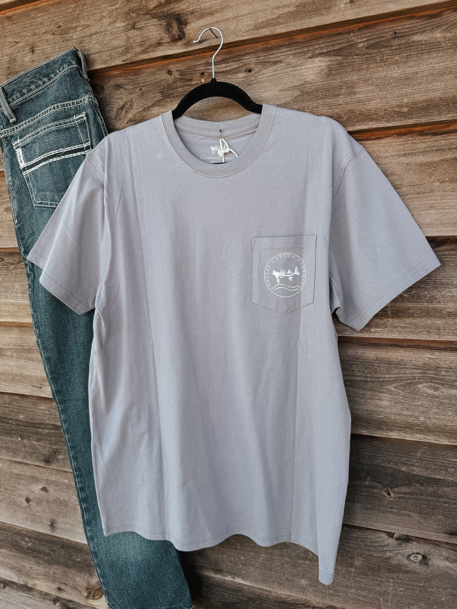 Coastal Cotton Heron T-Shirt in Eventide - Image 5