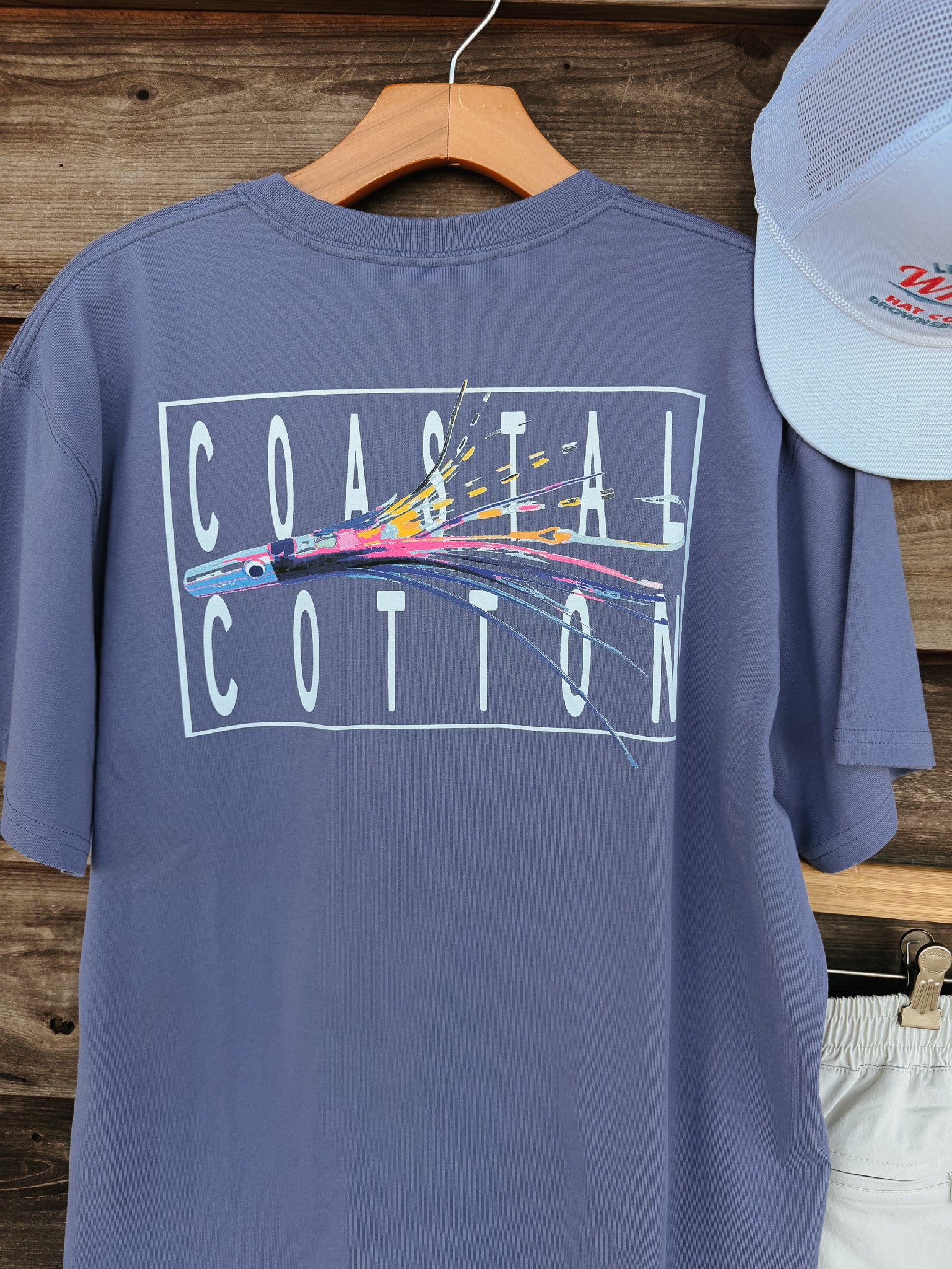 Men's Coastal Cotton Lure T-Shirt - Marlin - Image 2