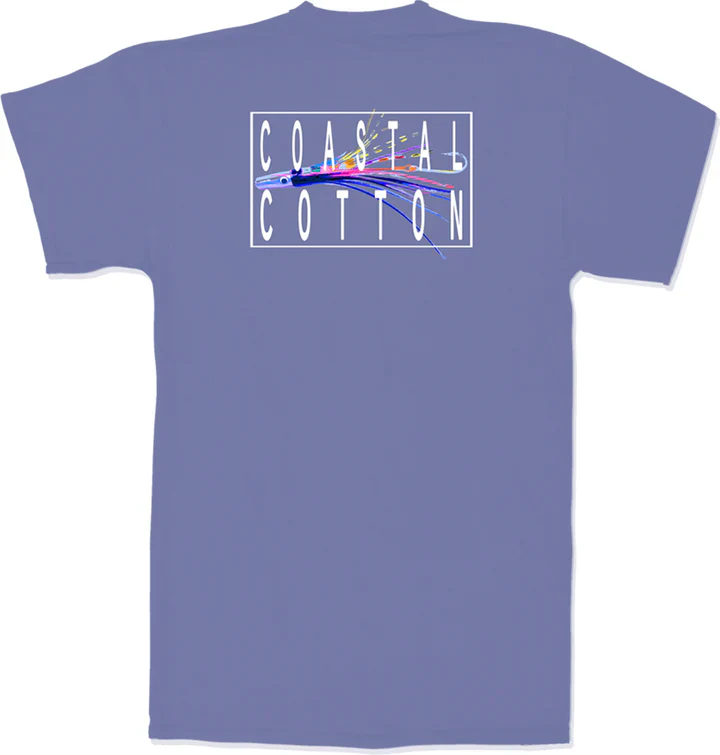 Men's Coastal Cotton Lure T-Shirt - Marlin - Image 6