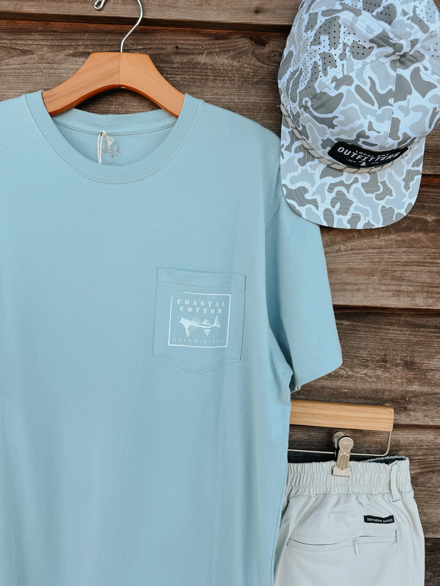 Men's Coastal Cotton Tuna T-Shirt - Ether - Image 5