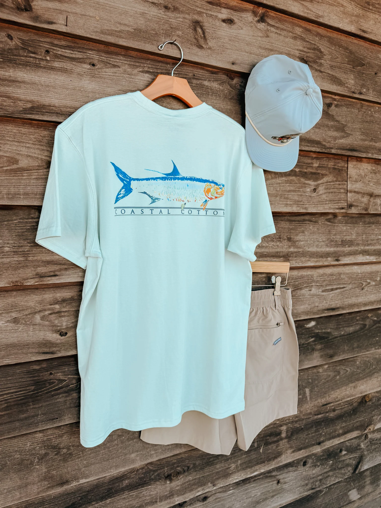 Men's Coastal Cotton Tarpon T-Shirt - Reef - Image 2