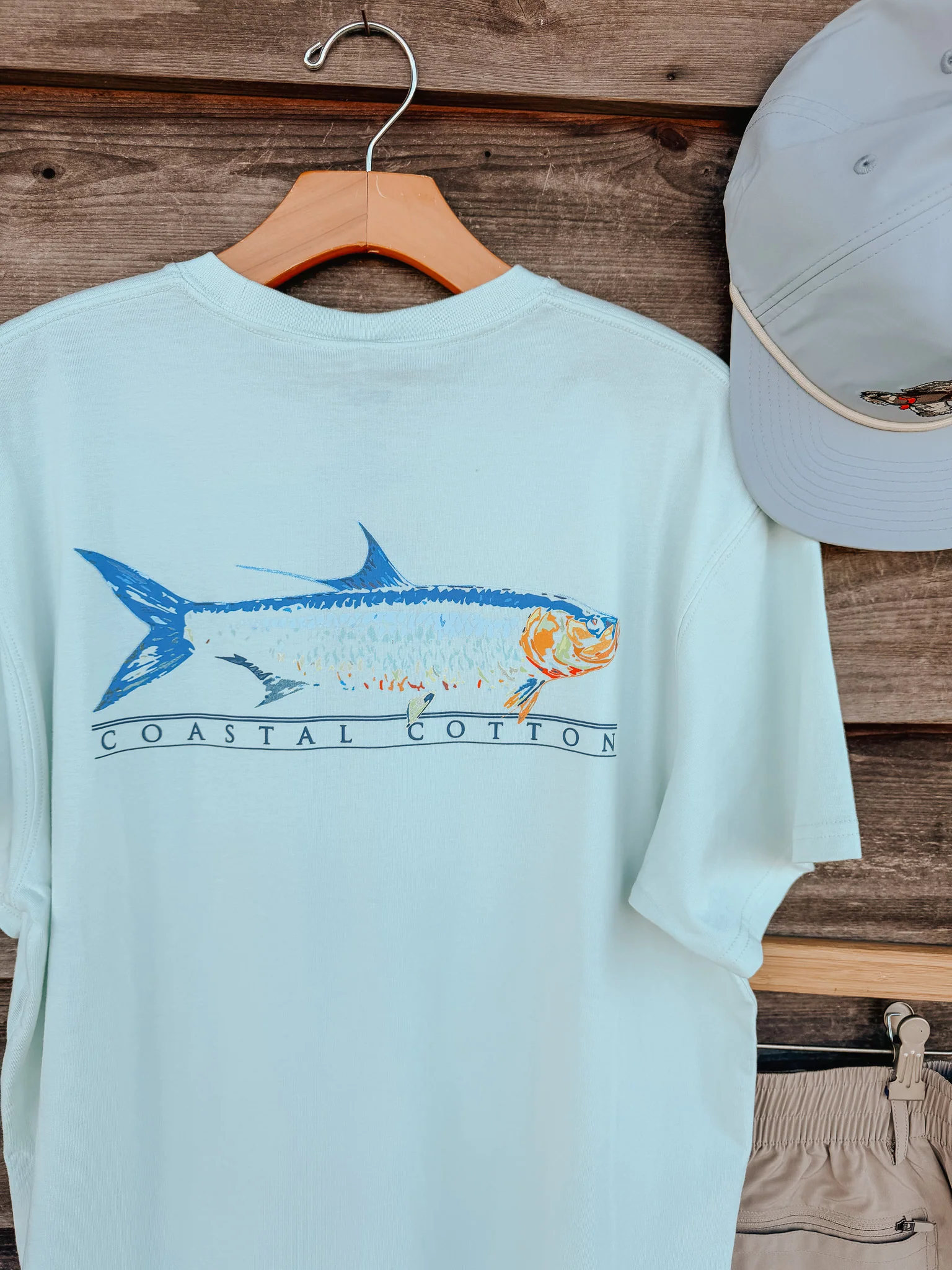 Men's Coastal Cotton Tarpon T-Shirt - Reef - Image 3