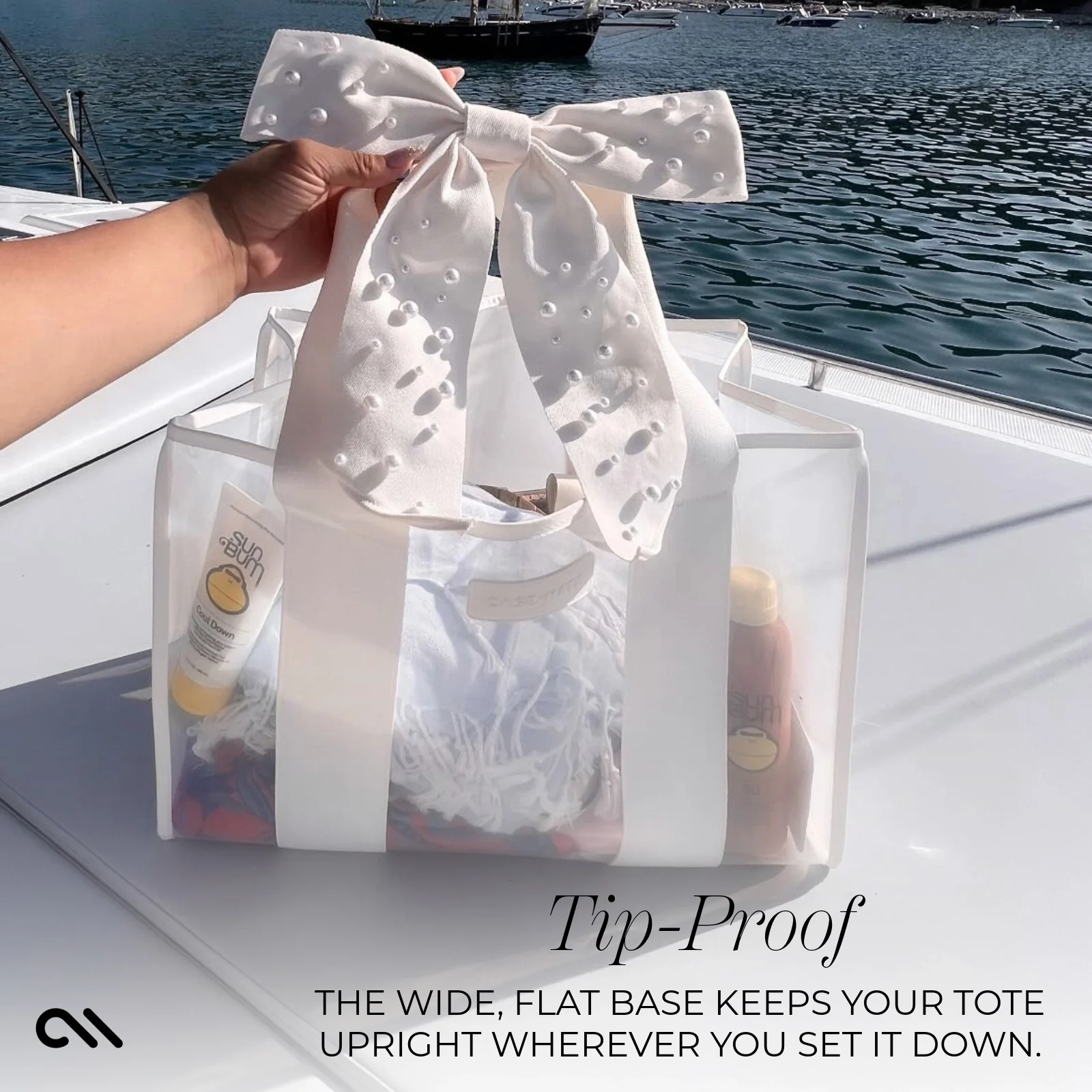 Case-Mate Bow Jelly Tote Bag - Ivory Pearl - Image 5