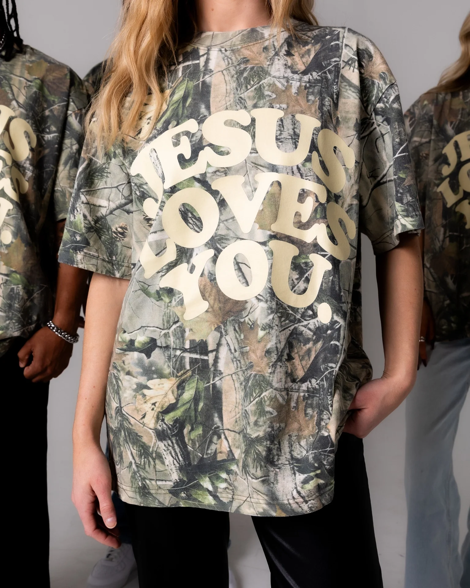 Jesus Loves You Camo Tee - Image 2
