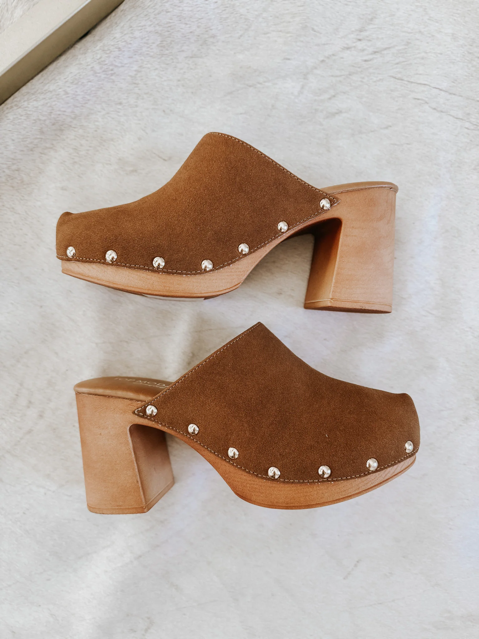 The Abbey Studded Wood Clog - Image 5